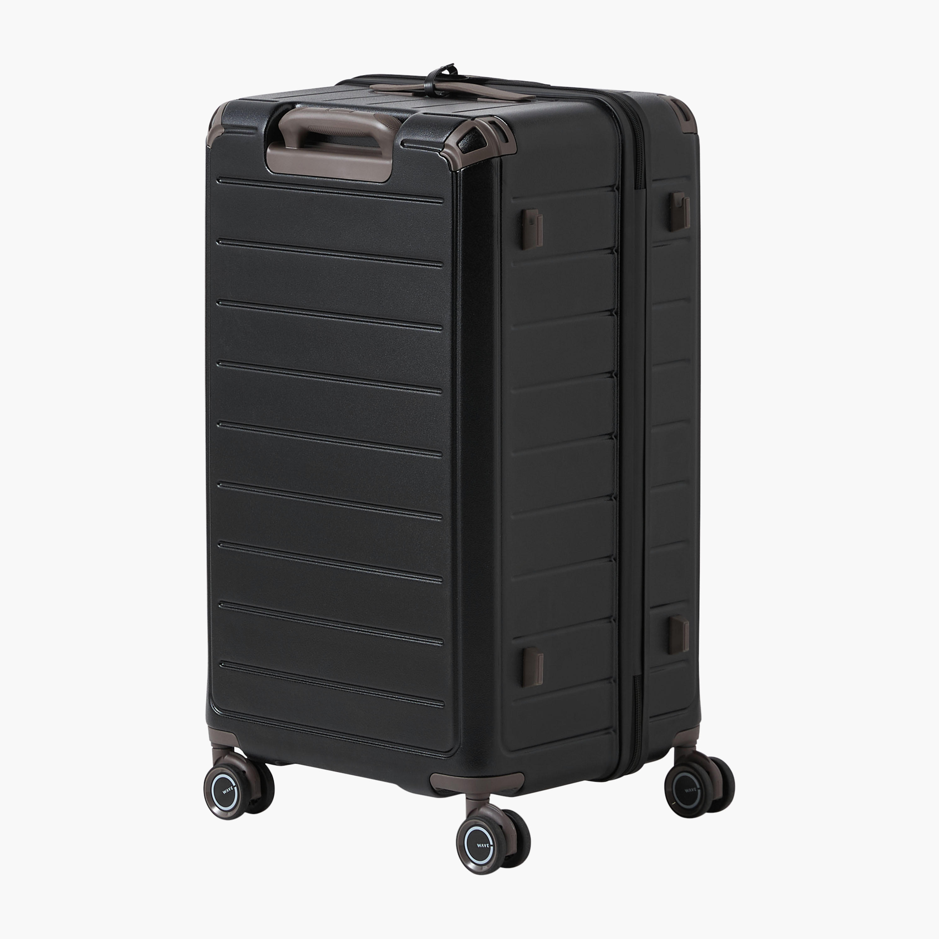 WAVE Textured Hardcase Luggage Trolley with Retractable Handle-travel-luggagesandbags-luggage-image-4