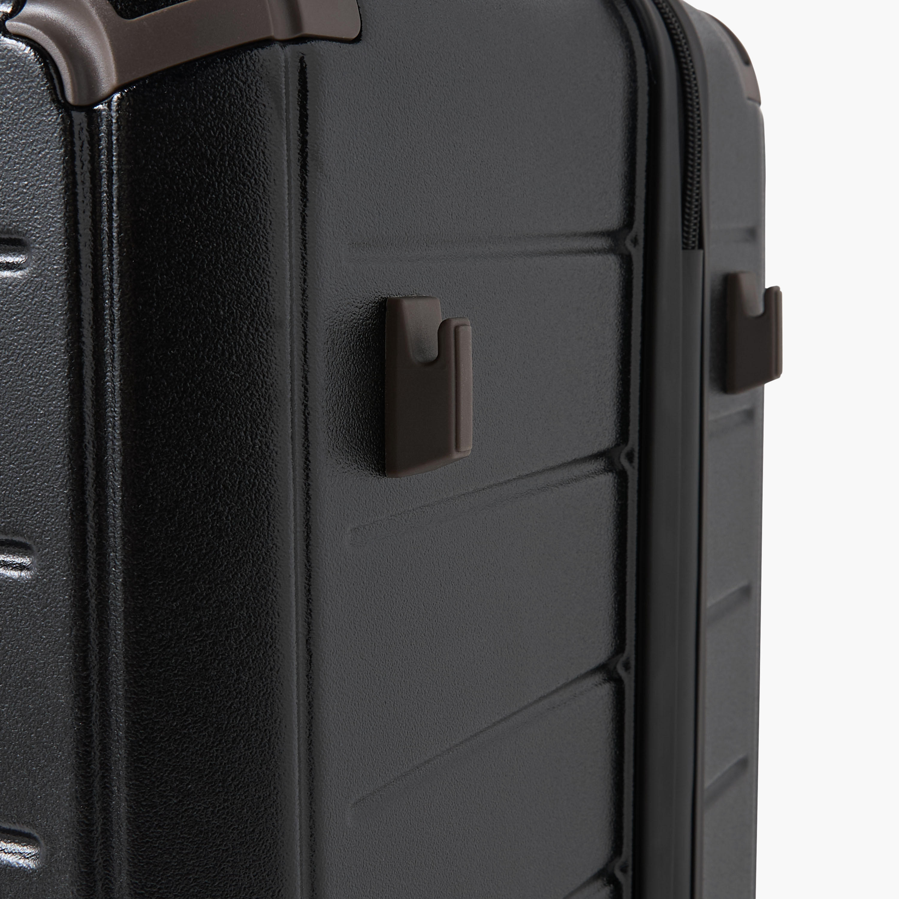 WAVE Textured Hardcase Luggage Trolley with Retractable Handle-travel-luggagesandbags-luggage-image-8