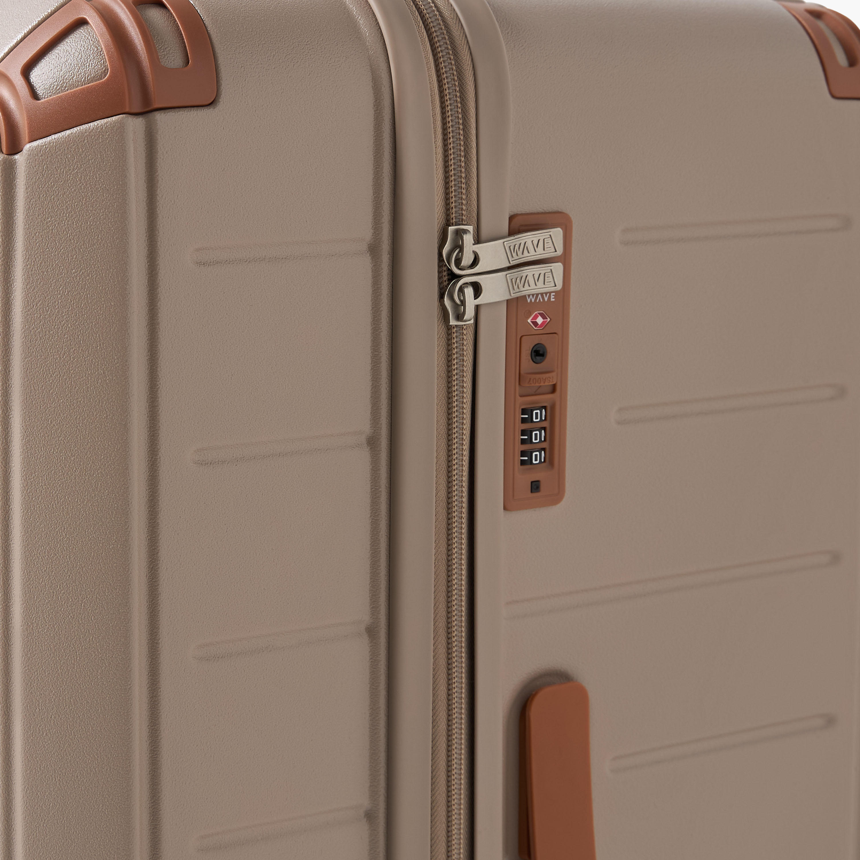 WAVE Textured Hardcase Luggage Trolley with Retractable Handle-travel-luggagesandbags-luggage-image-5
