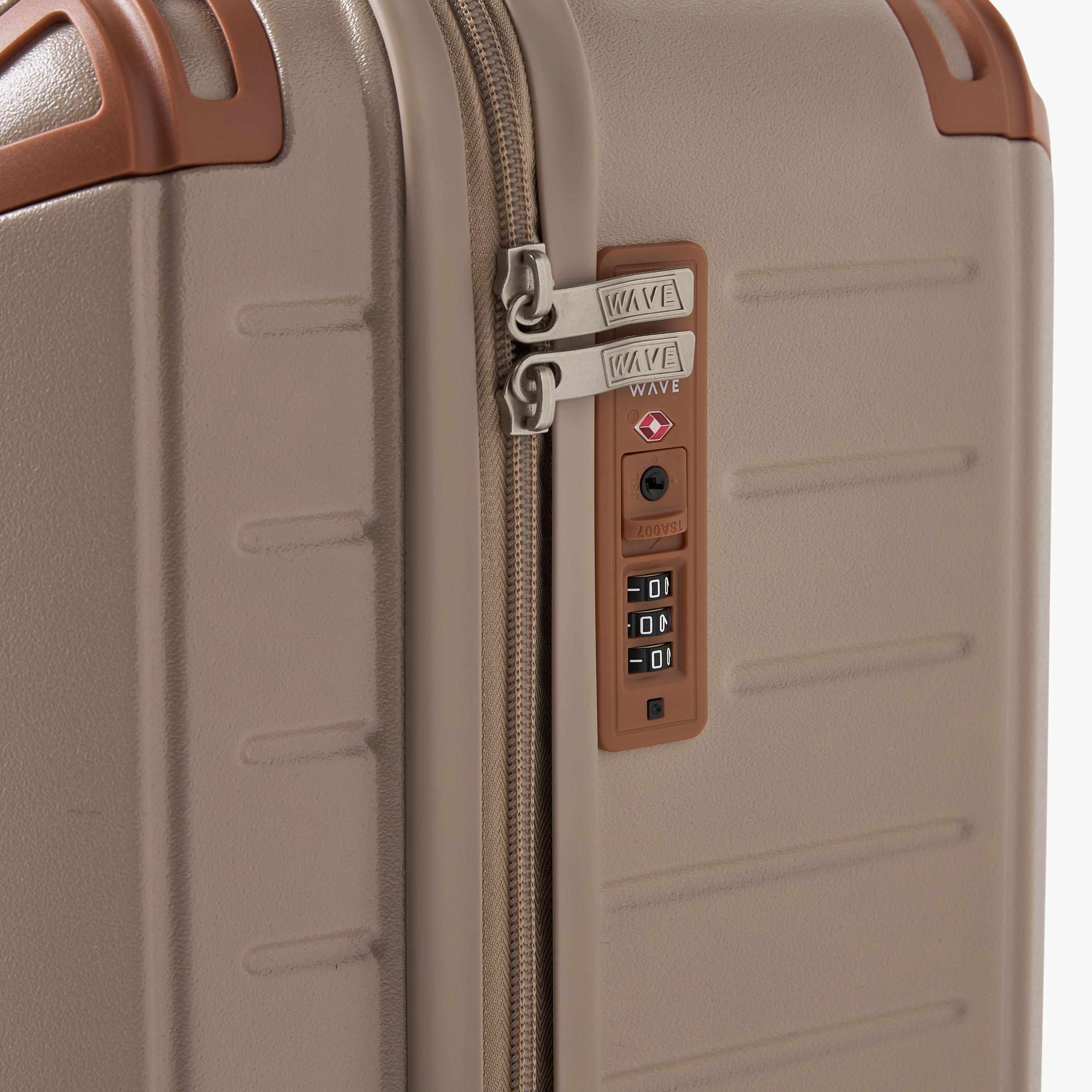 WAVE Textured Hardcase Luggage Trolley with Retractable Handle-travel-luggagesandbags-luggage-image-5