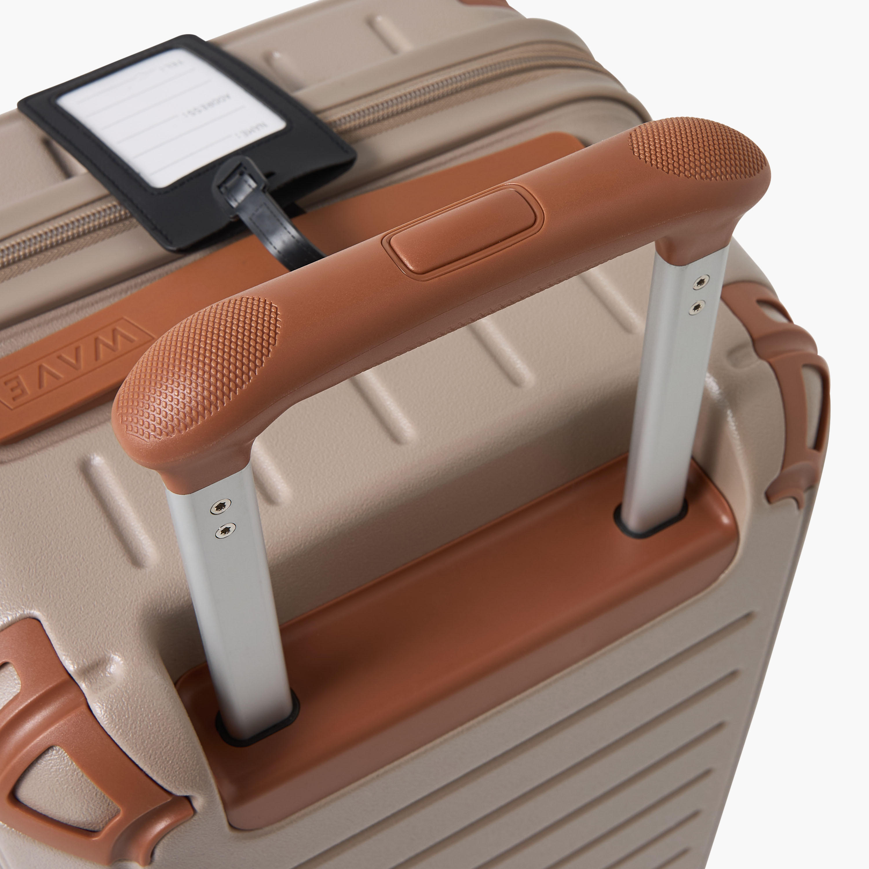 WAVE Textured Hardcase Luggage Trolley with Retractable Handle-travel-luggagesandbags-luggage-image-8