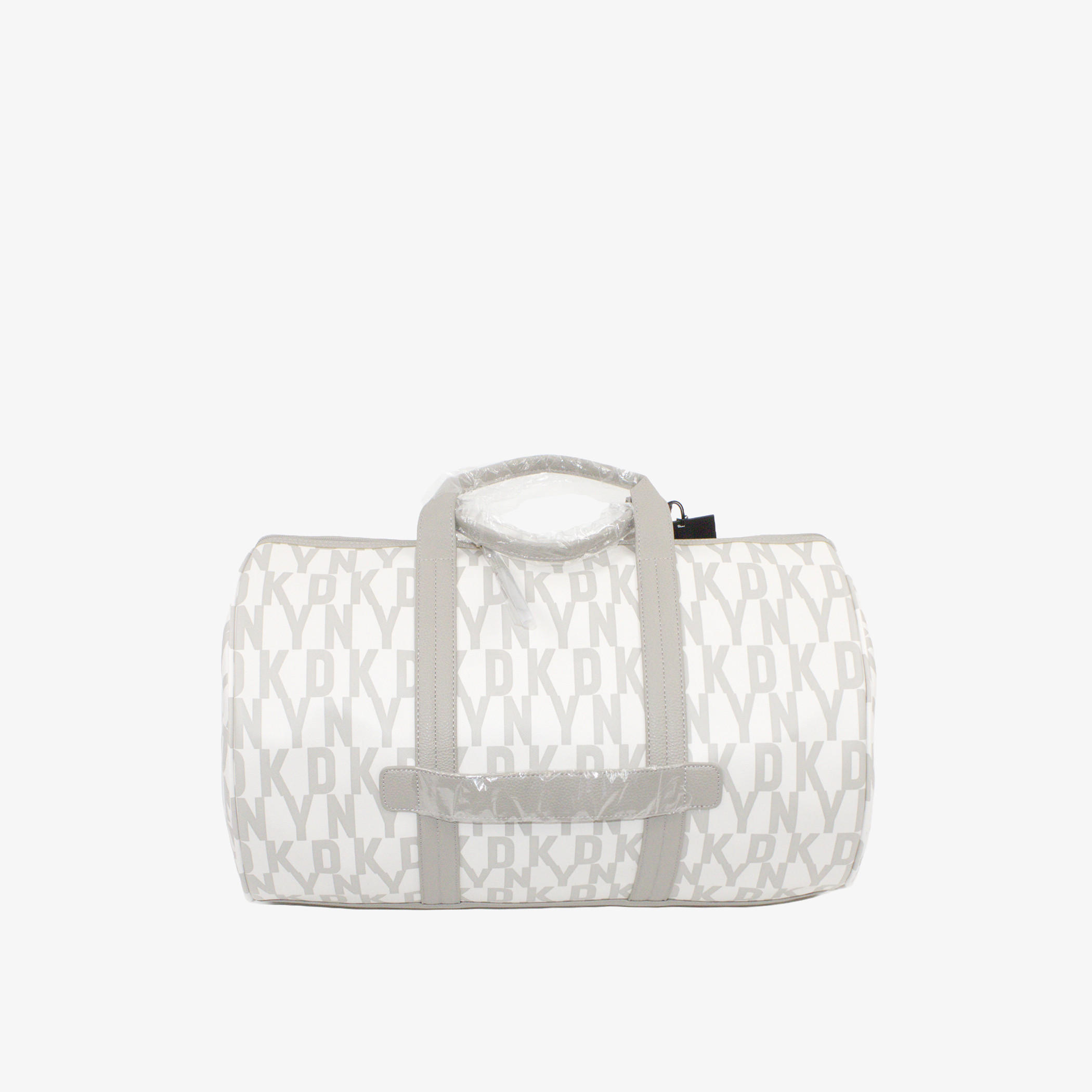 DKNY Monogram Print Duffel Bag with Double Handle and Zip Closure-travel-luggagesandbags-dufflebags-image-3