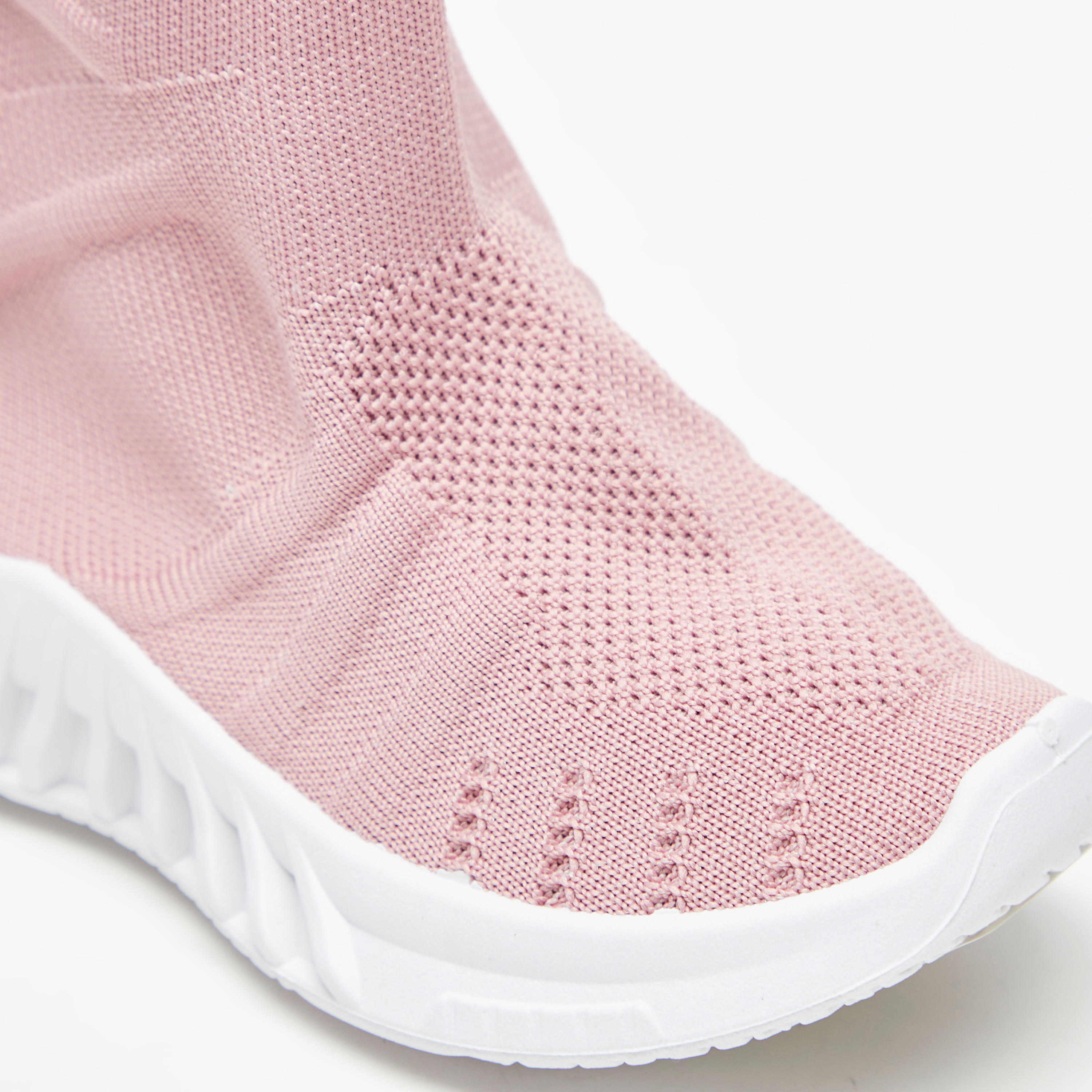 Solid Slip-On High Top Sneakers with Pull Tabs-girls-shoes-sneakers-image-4