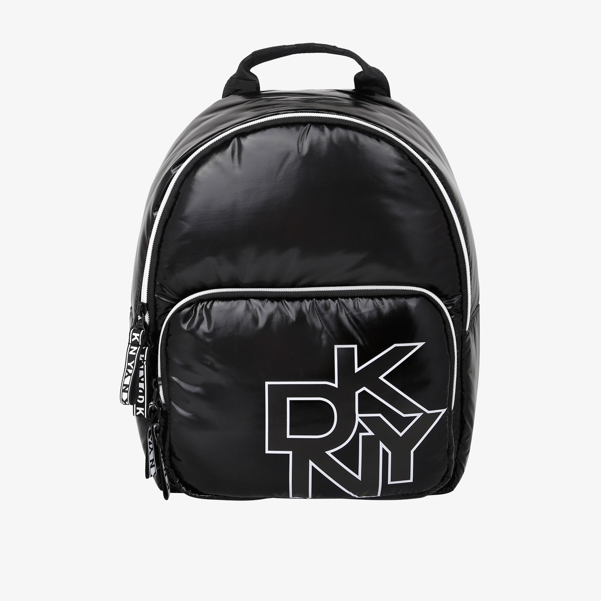 DKNY Logo Print Backpack with Adjustable Shoulder Straps and Handle-women-bagsandwallets-backpacks-image-1