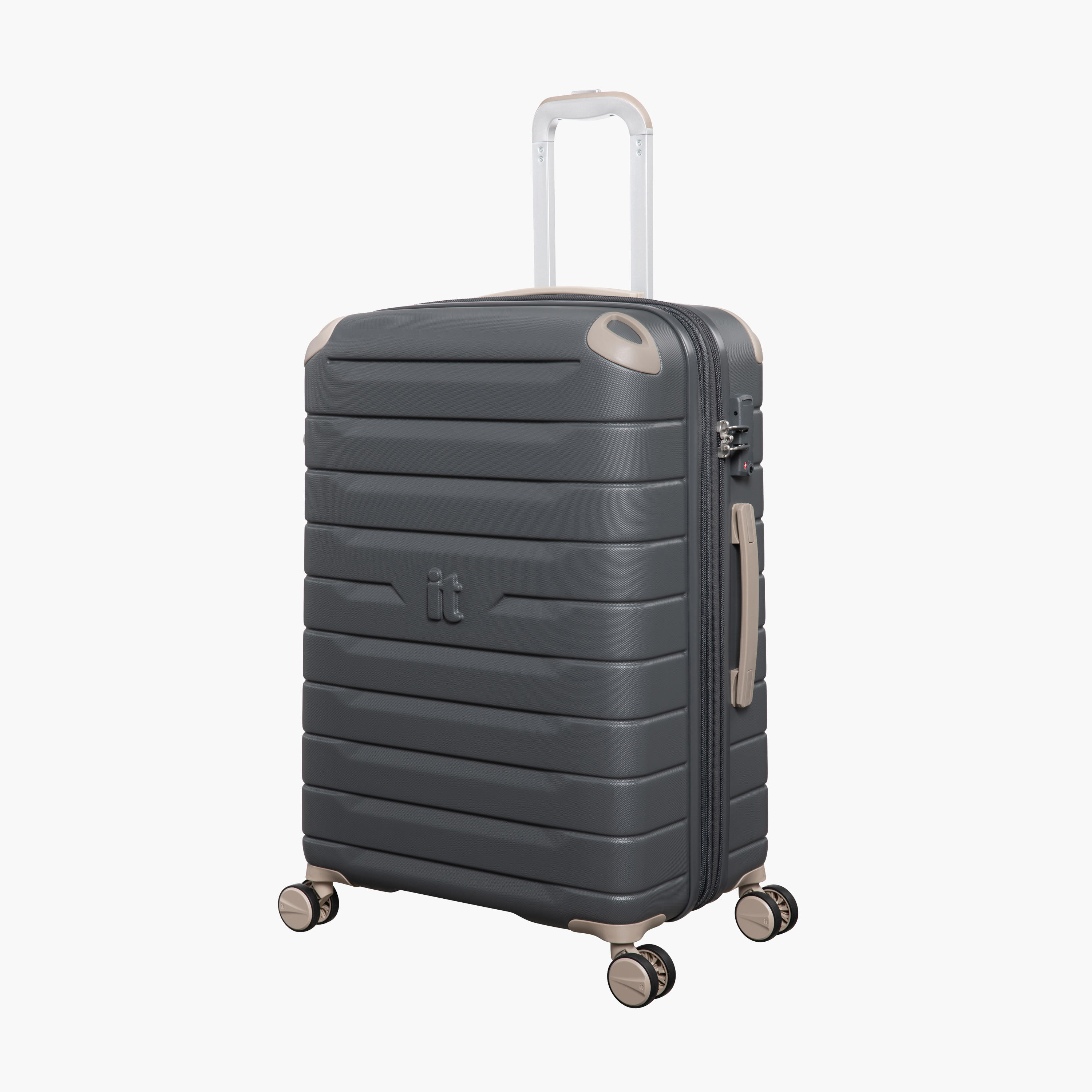 IT Solid Hardcase Trolley Bag with Retractable Handle - 24 Inches Check-in Bag-travel-luggagesandbags-luggage-image-2