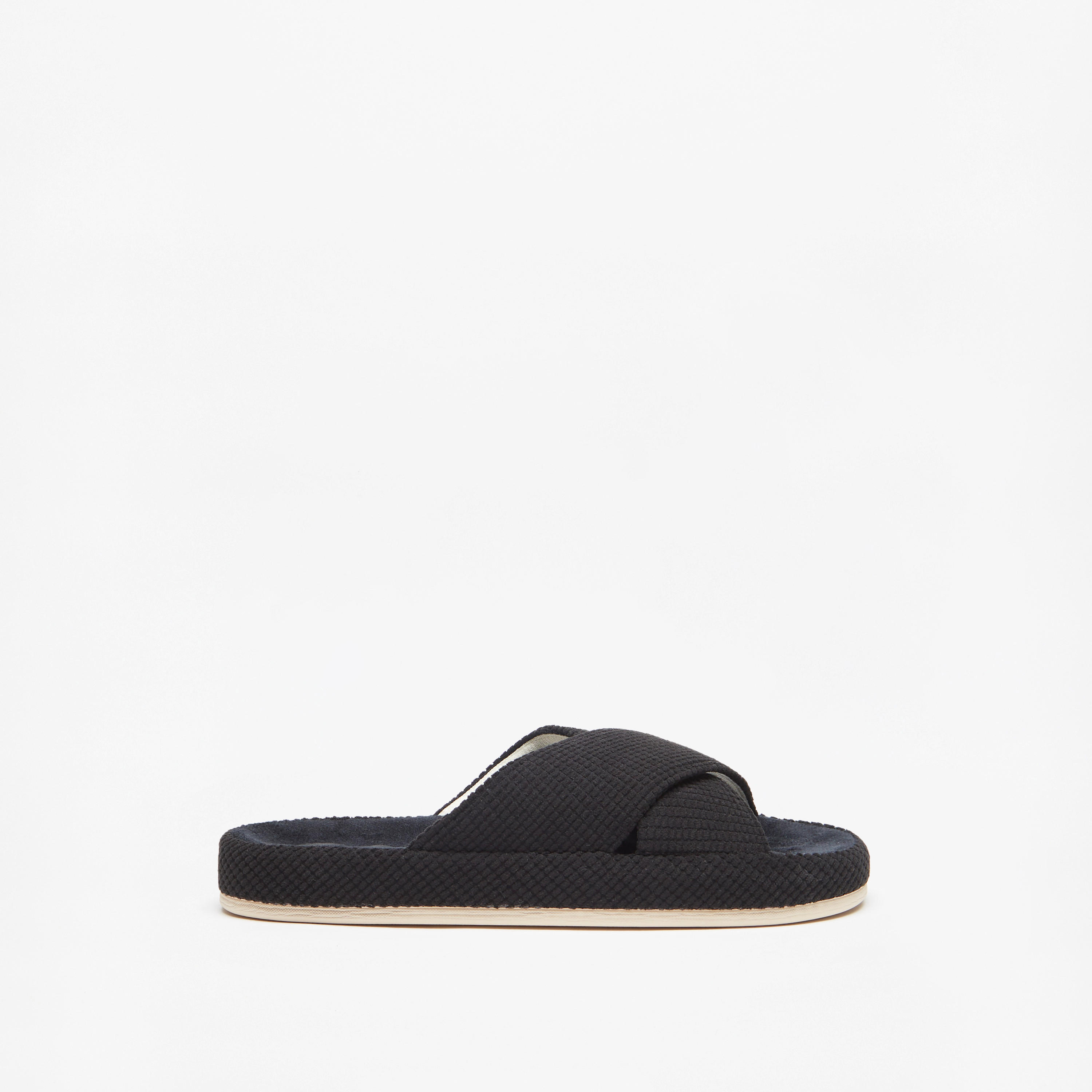 Duchini Men's Textured Bedroom Slide Slippers-men-shoes-flipflopsandslides-image-2