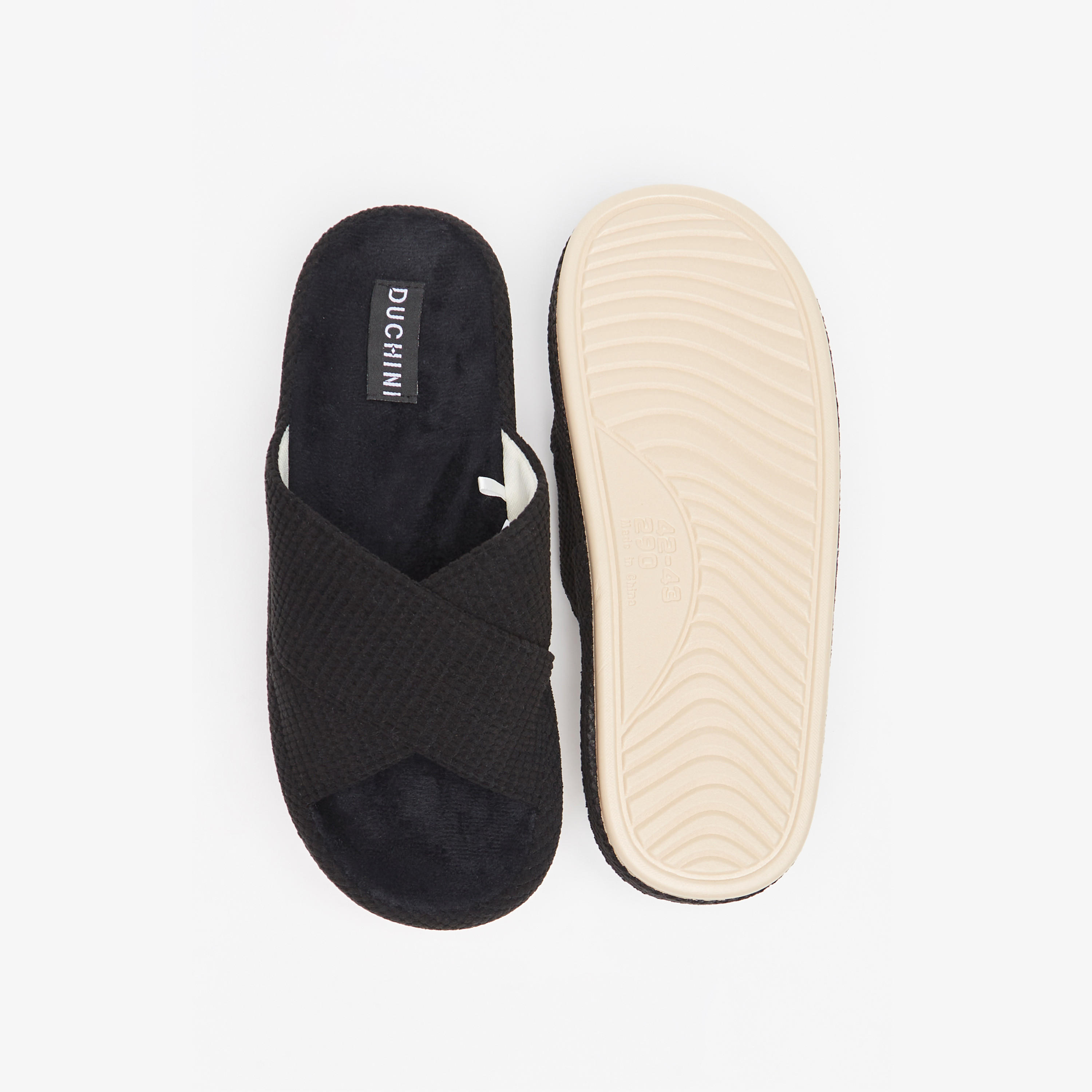 Duchini Men's Textured Bedroom Slide Slippers-men-shoes-flipflopsandslides-image-4