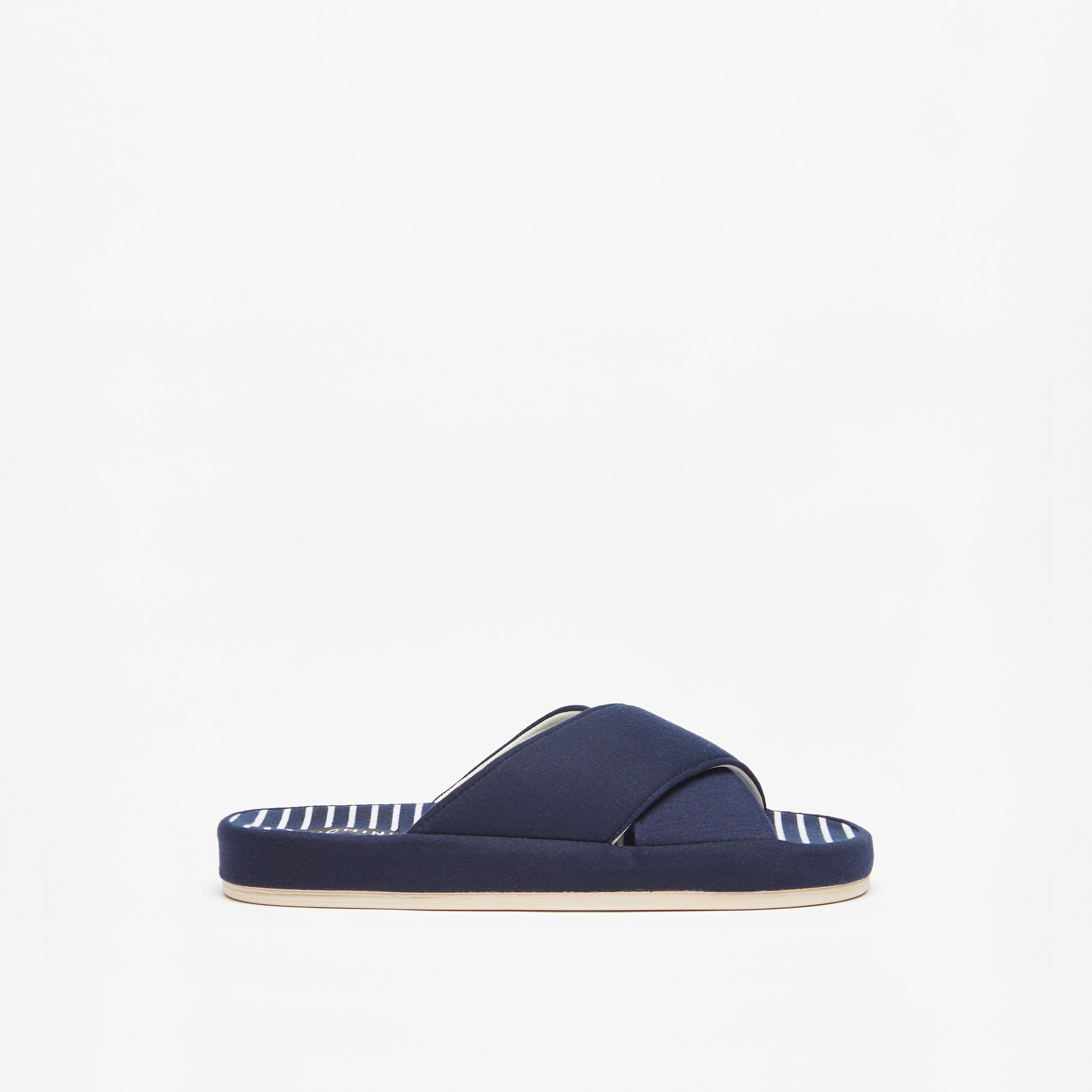 Duchini Men's Striped Bedroom Slide Slippers-men-shoes-flipflopsandslides-image-2
