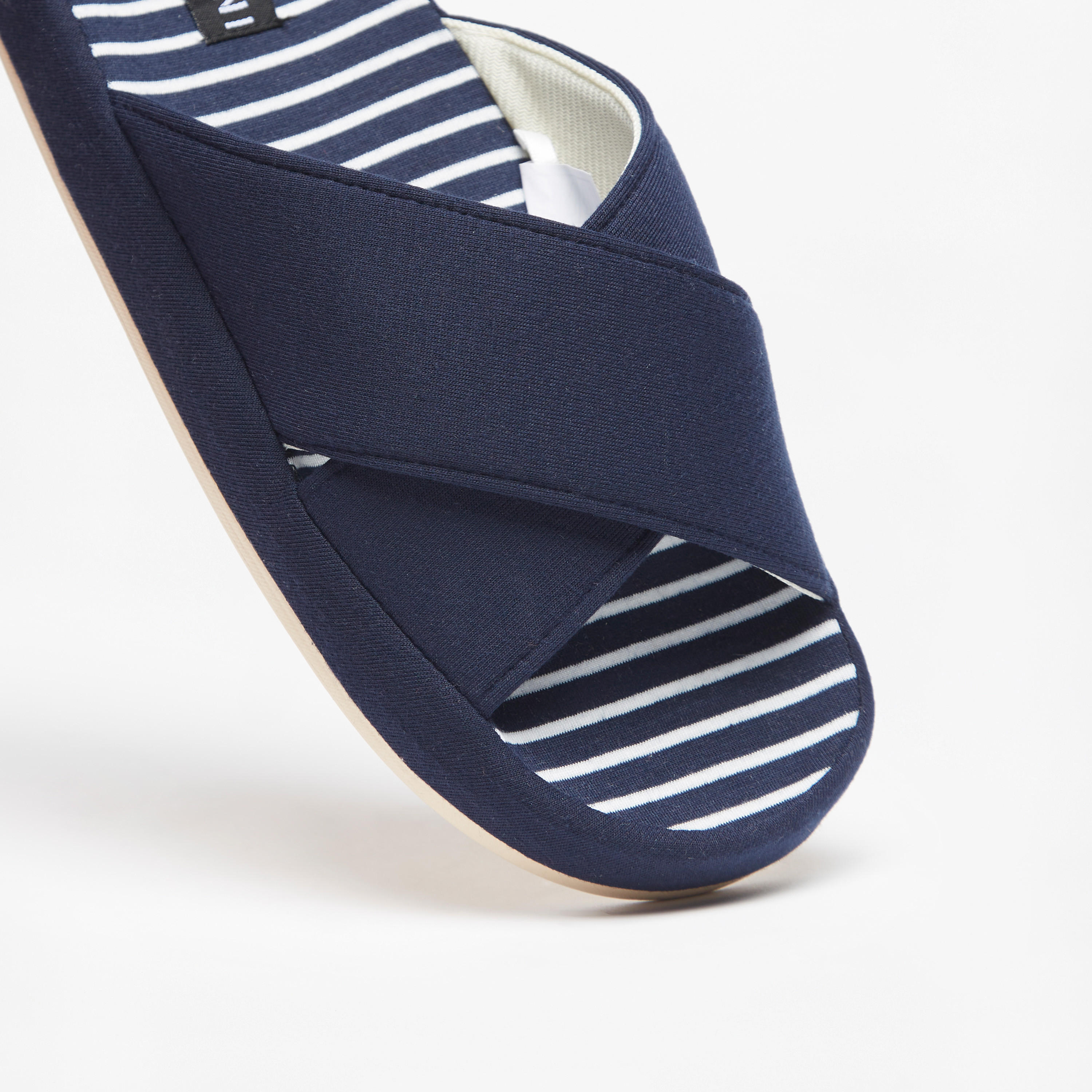 Duchini Men's Striped Bedroom Slide Slippers-men-shoes-flipflopsandslides-image-3