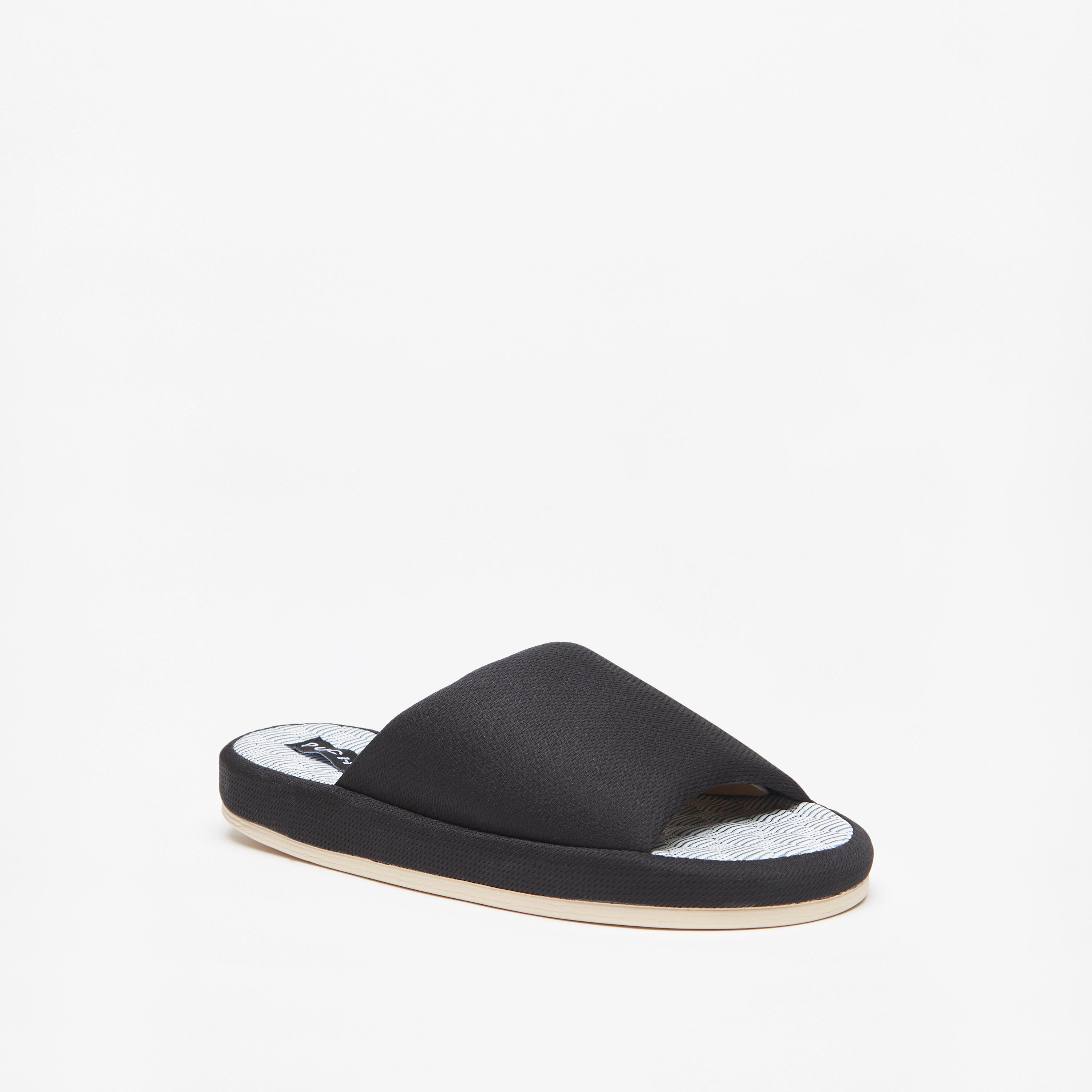 Duchini Men's Textured Bedroom Slide Slippers-men-shoes-flipflopsandslides-image-1