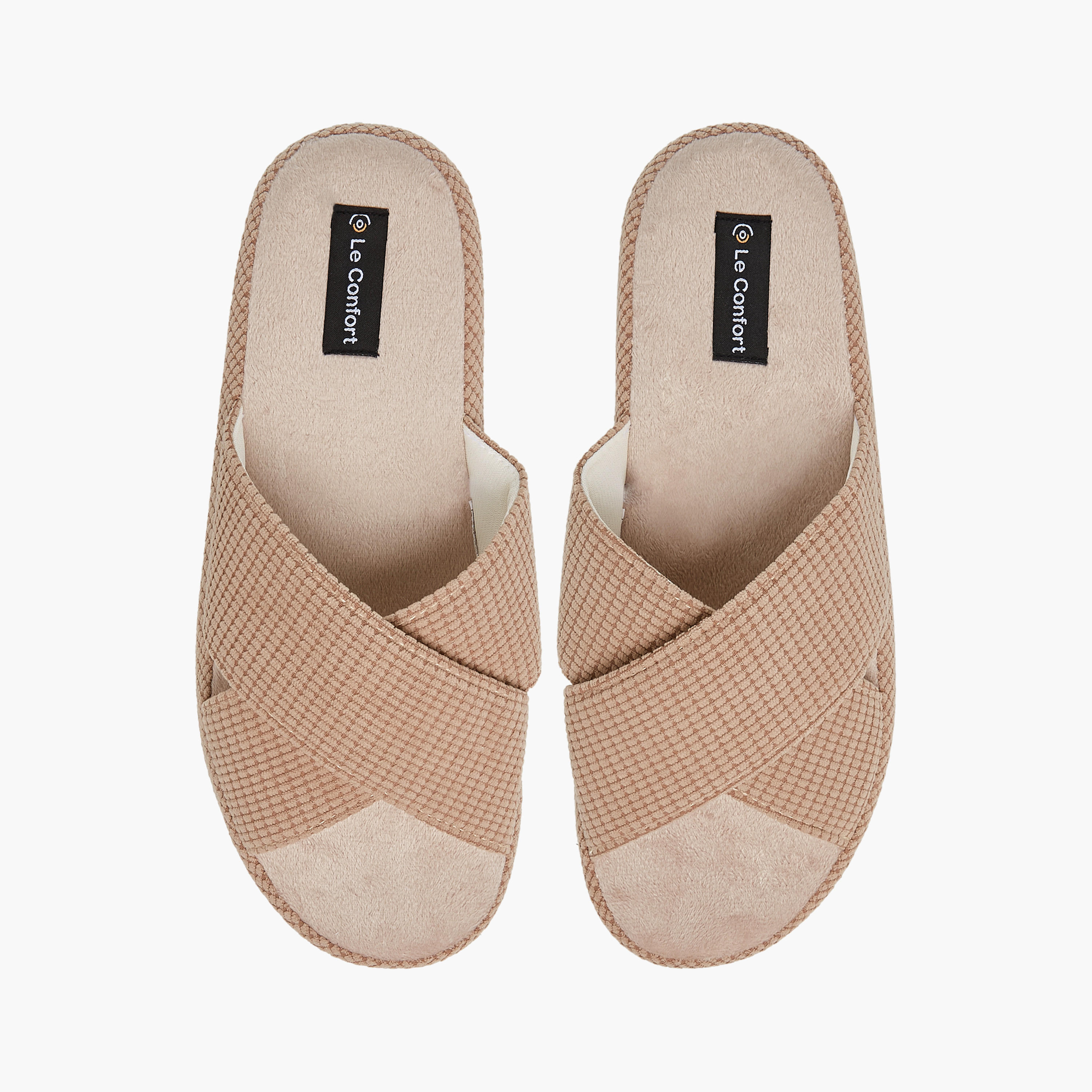 Le Confort Cross Strap Bedroom Slippers-men-shoes-flipflopsandslides-image-1