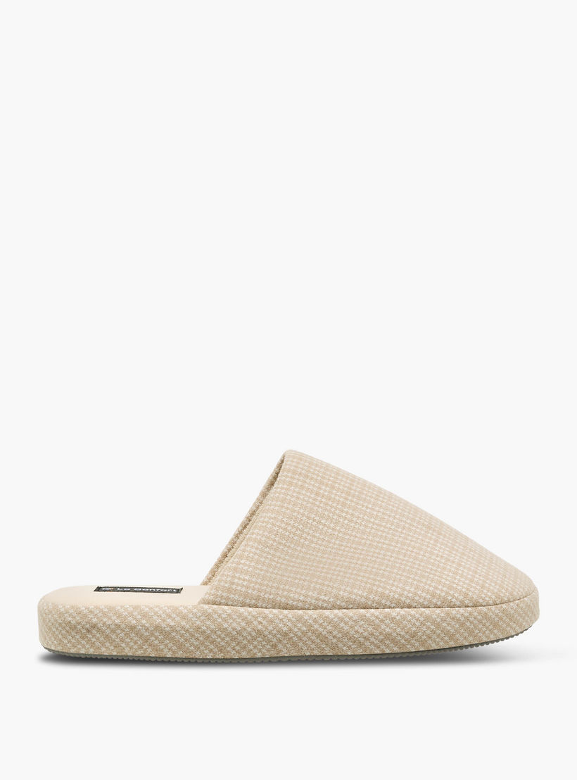 Le Confort Men Houndstooth Bedroom Slippers-men-shoes-flipflopsandslides-image-2
