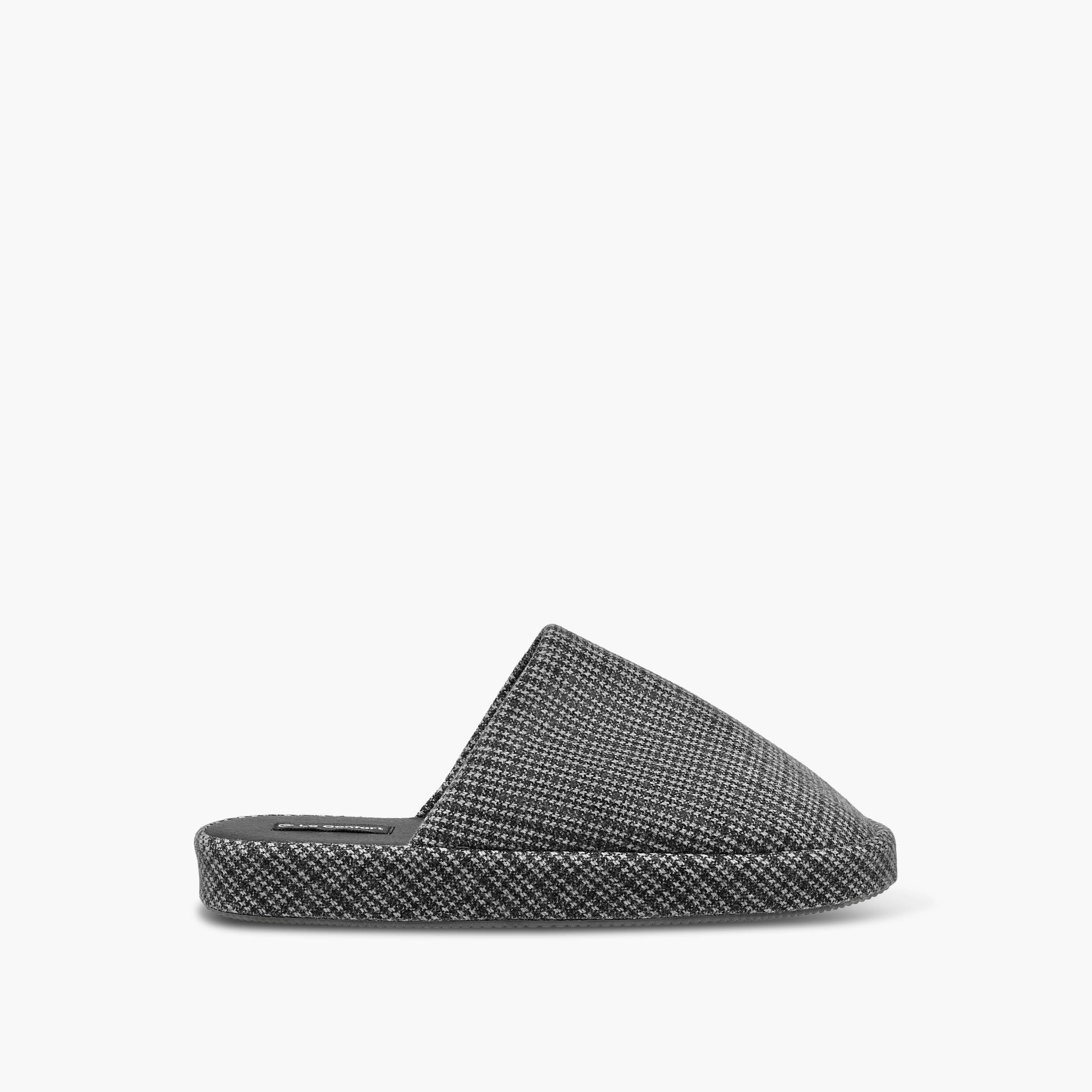 Le Confort Men Houndstooth Bedroom Slippers-men-shoes-flipflopsandslides-image-2