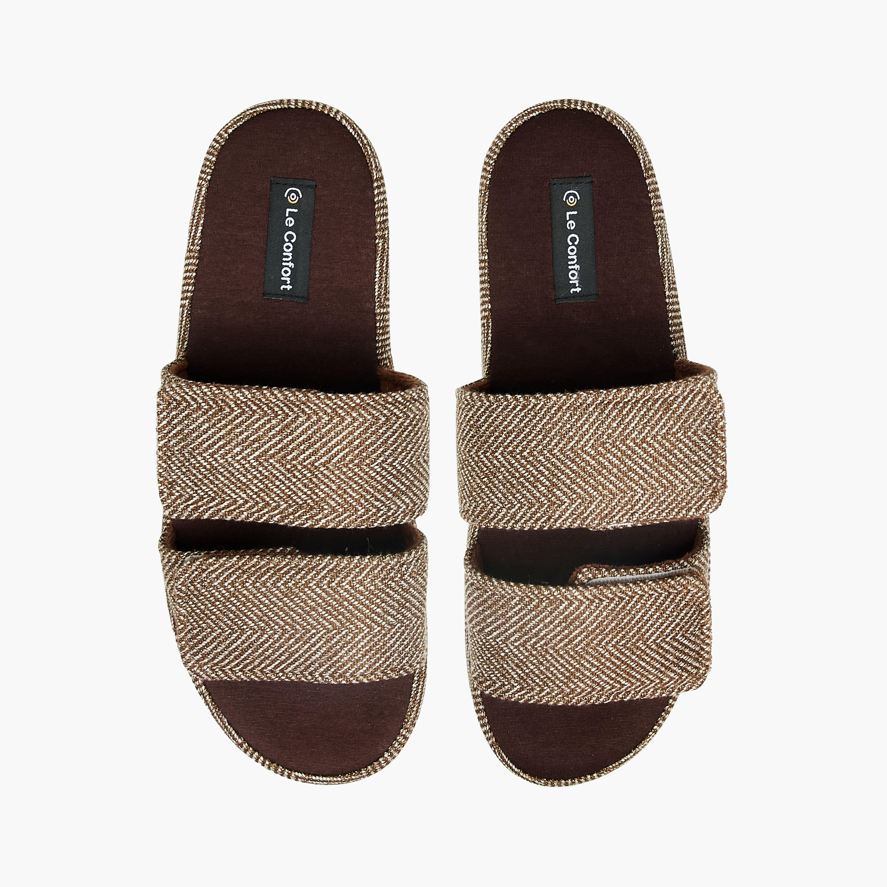 Le Confort Men Hook and Loop Strap Bedroom Slippers-men-shoes-flipflopsandslides-image-1