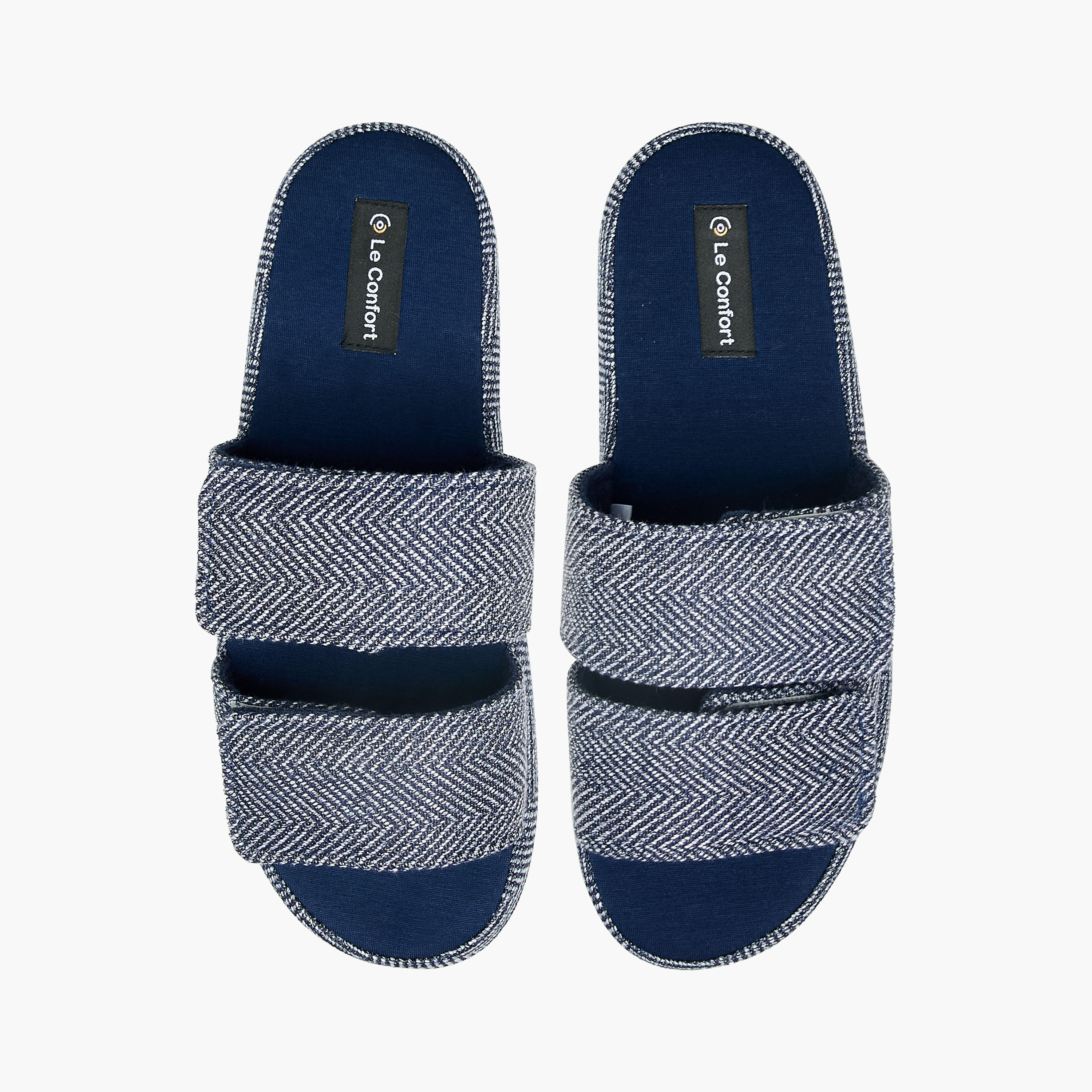 Le Confort Men Hook and Loop Strap Bedroom Slippers-men-shoes-flipflopsandslides-image-1