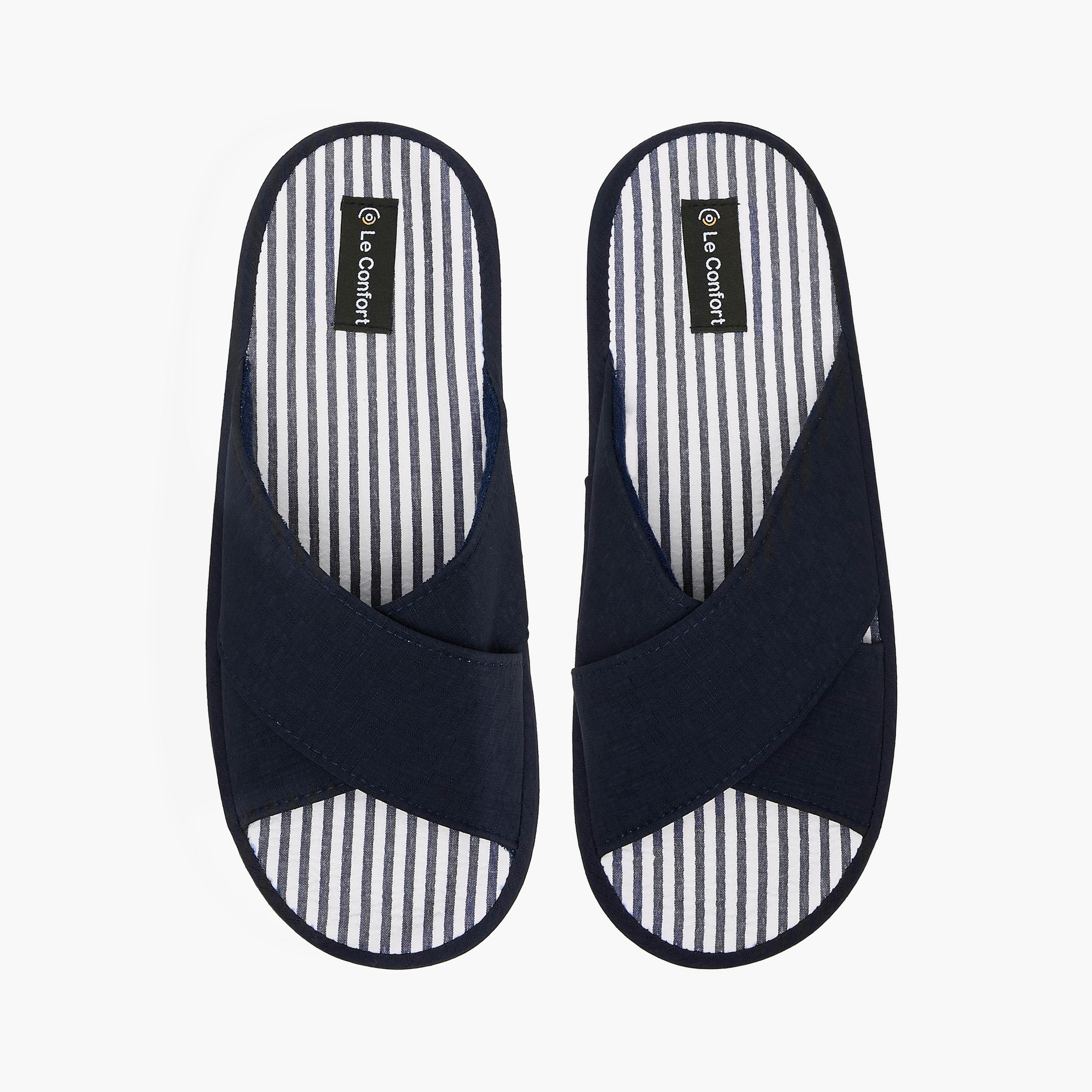 Le Confort Men Cross Strap Bedroom Slippers-men-shoes-flipflopsandslides-image-1