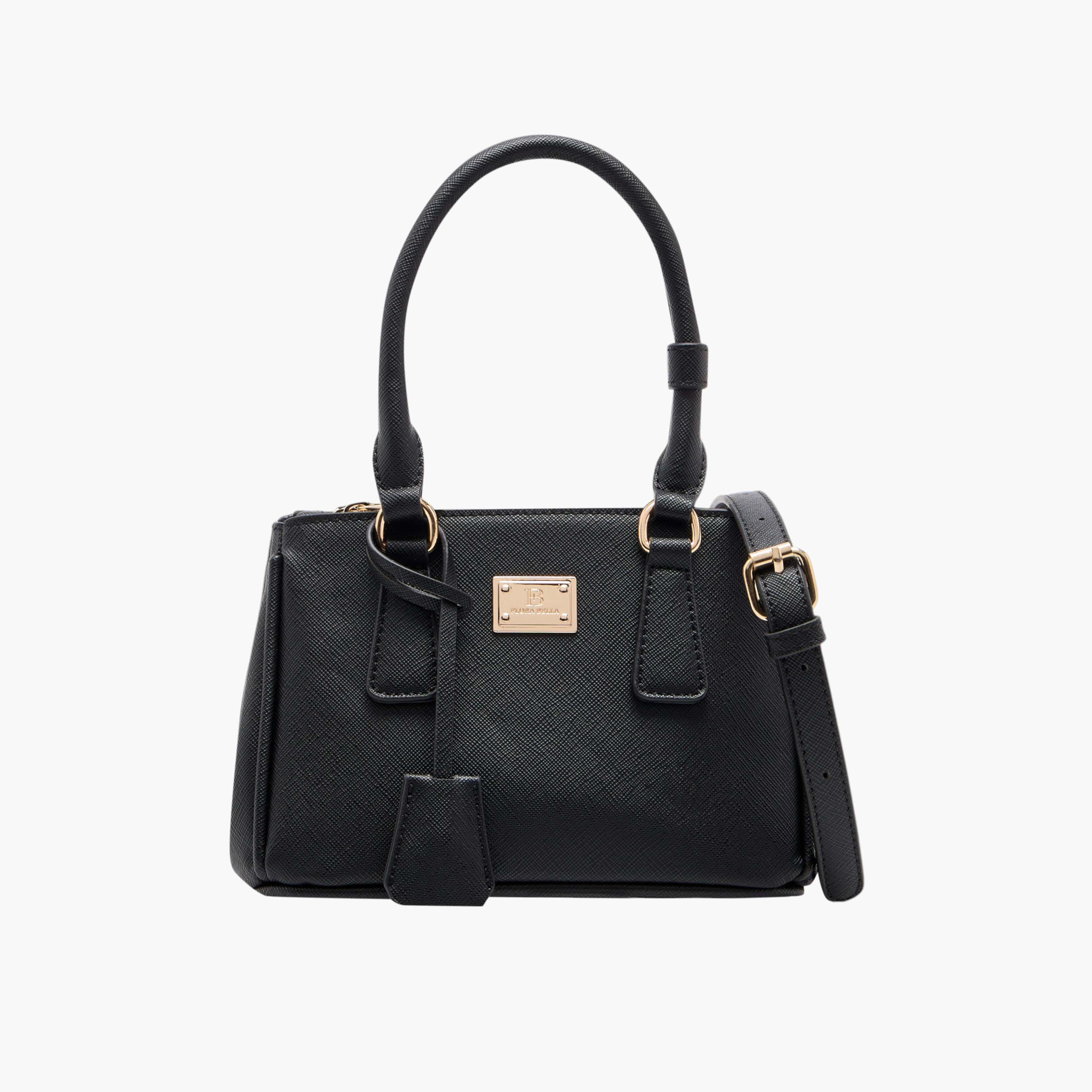 شنطة كروس بودي بارزة الملمس بحزام قابل للفصل وسحاب إغلاق من فلورا بيلا-women-bagsandwallets-handbags-image-1