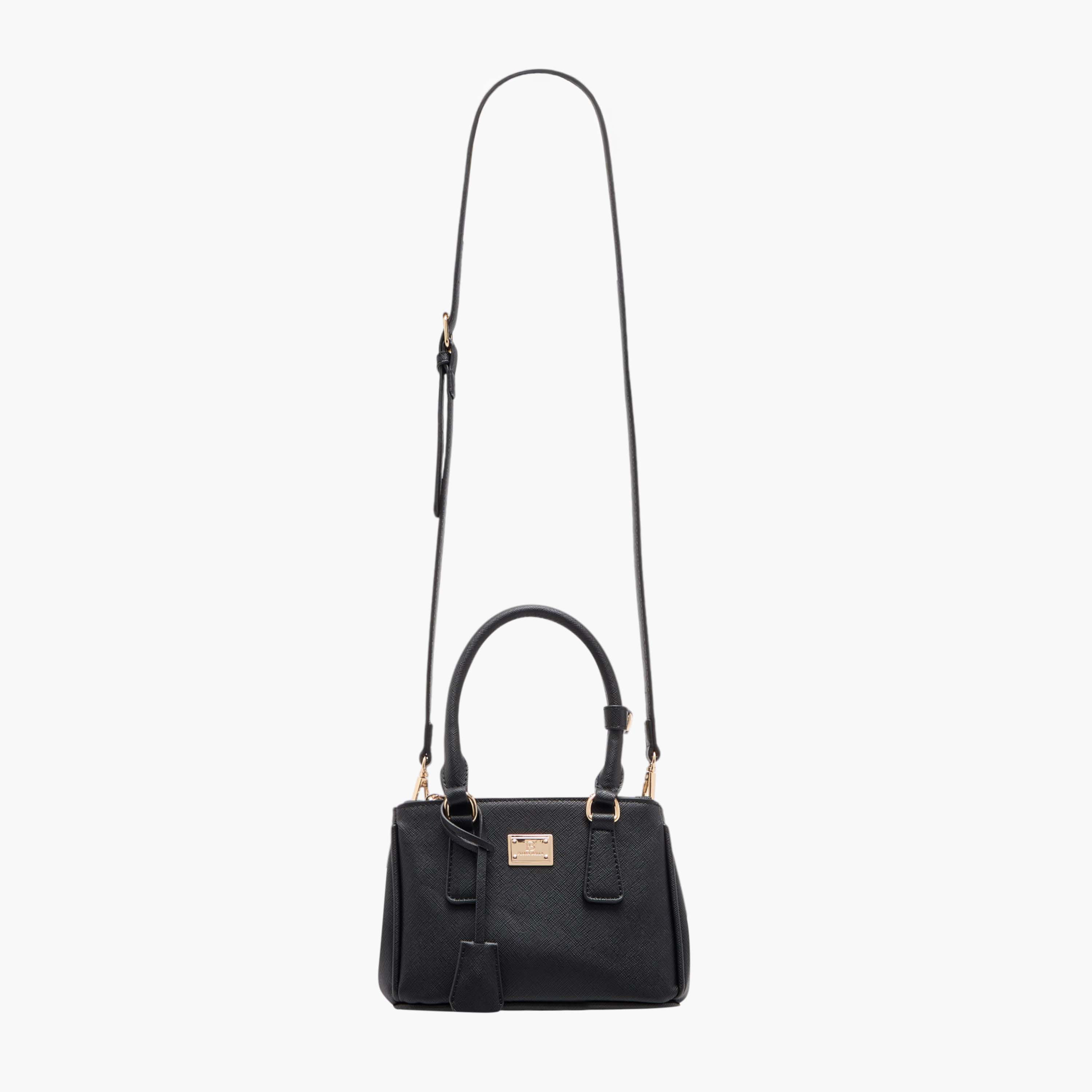 شنطة كروس بودي بارزة الملمس بحزام قابل للفصل وسحاب إغلاق من فلورا بيلا-women-bagsandwallets-handbags-image-2