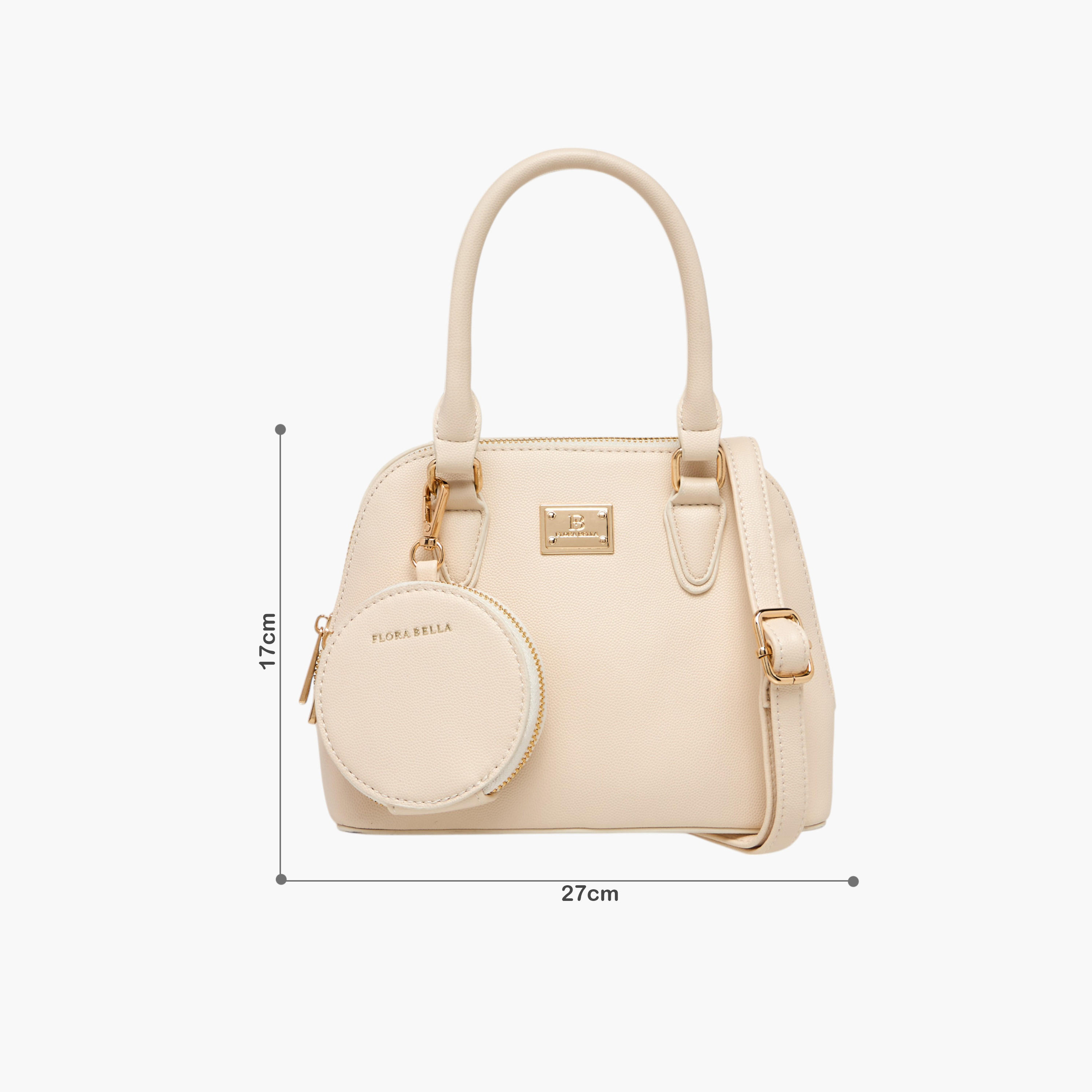شنطة توتي سادة بمقابض مزدوجة وشنطة عملات معدنية قابلة للفصل من فلورا بيلا-women-bagsandwallets-handbags-image-2