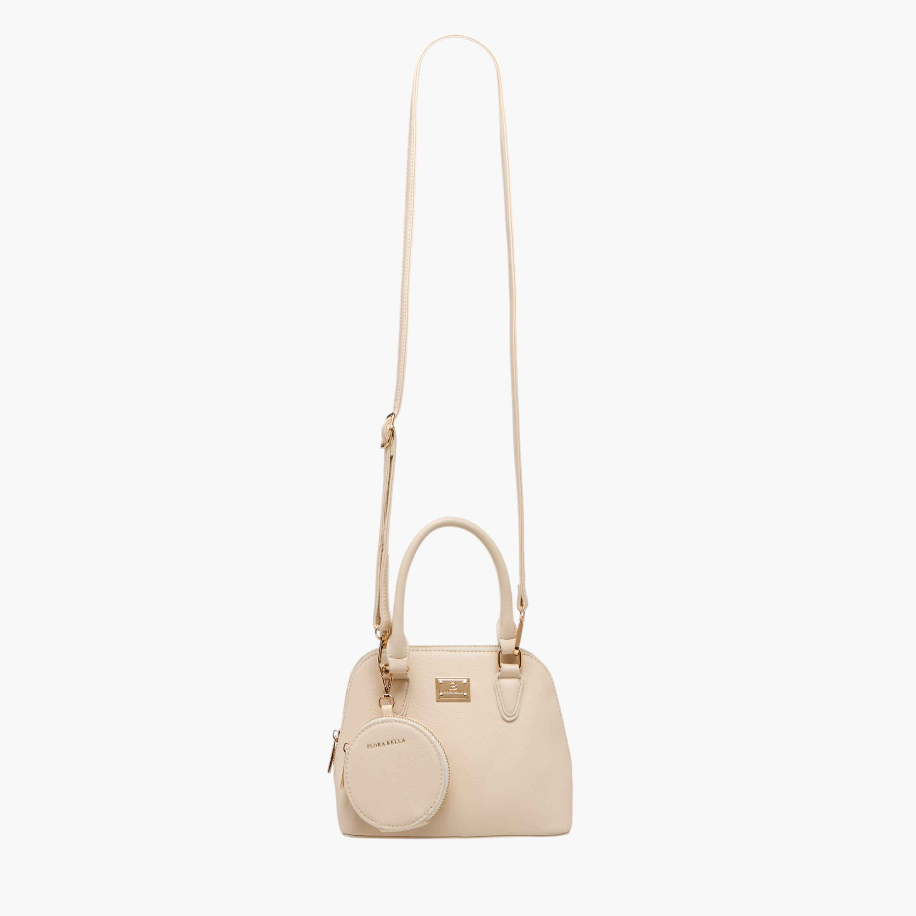 Flora Bella Solid Tote Bag with Double Handle and Detachable Coin Pouch-women-bagsandwallets-handbags-image-4