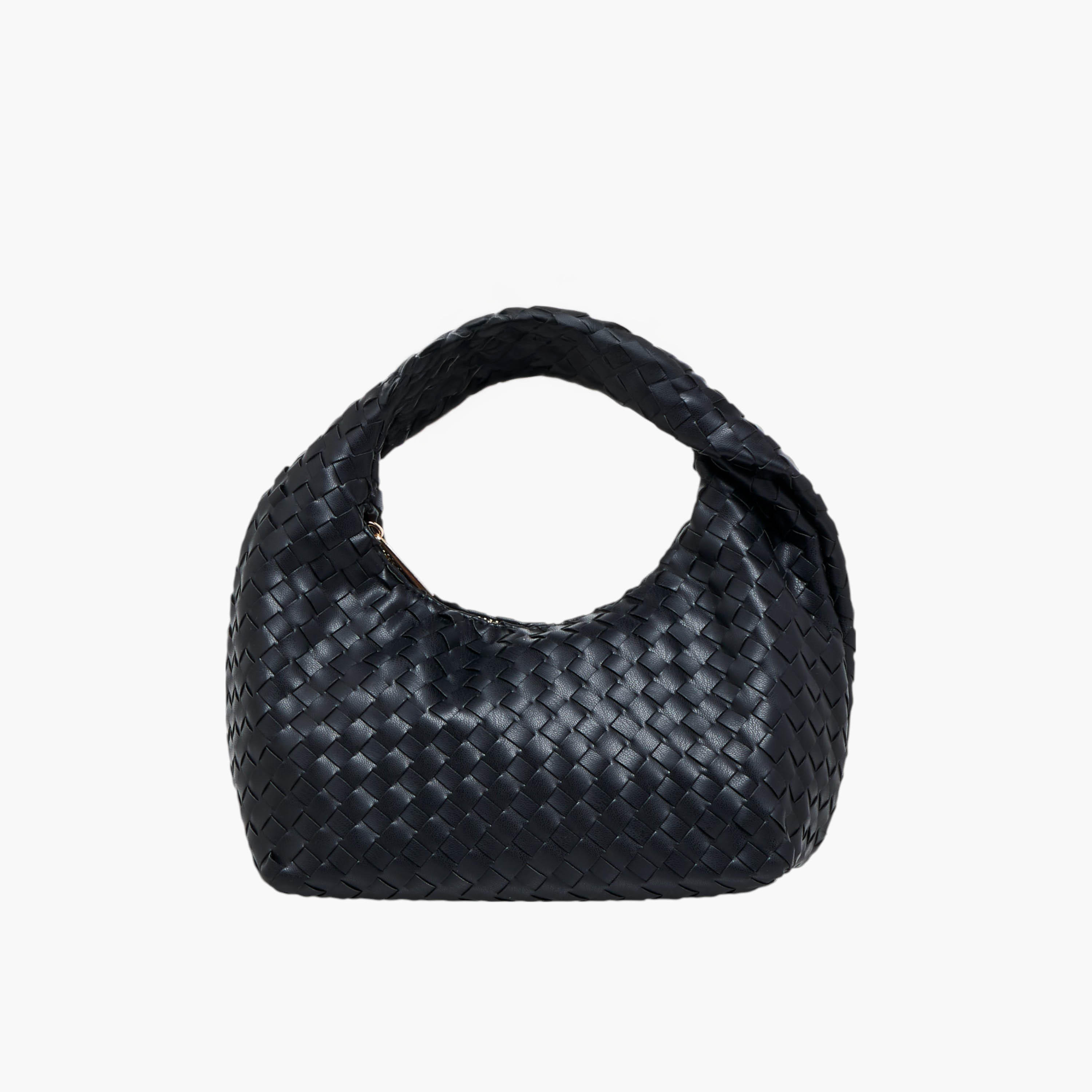 شنطة هوبو مضفرة بمقبض وسحاب إغلاق من فلورا بيلا-women-bagsandwallets-handbags-image-1