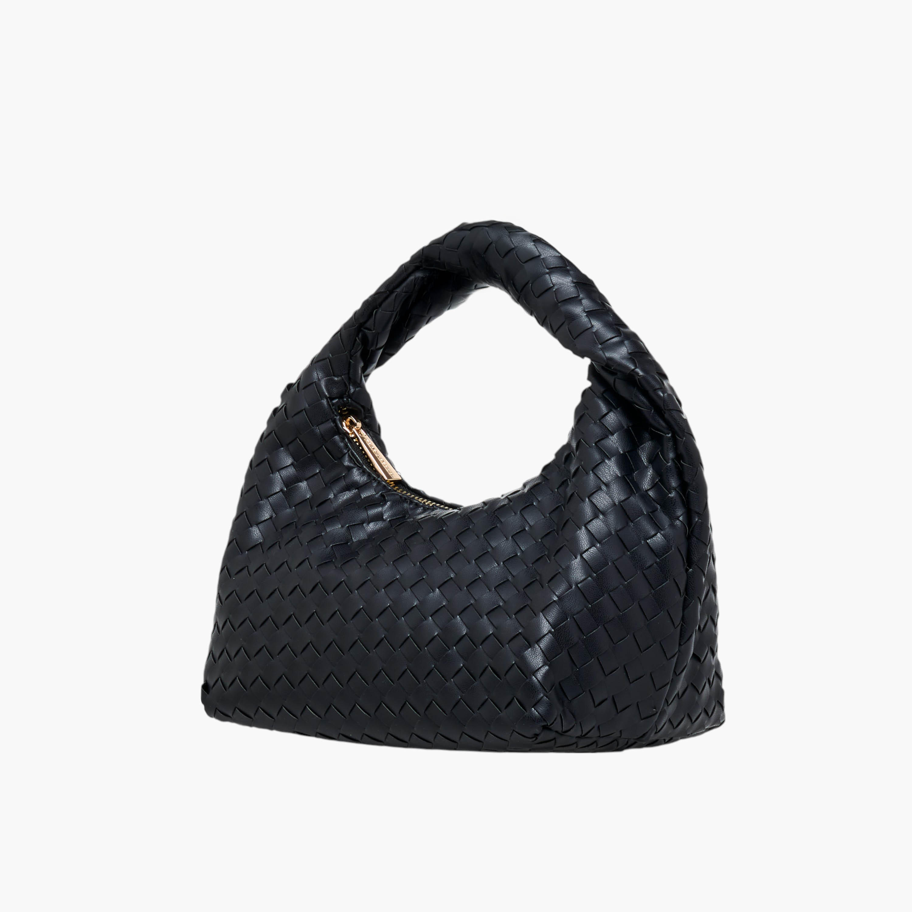 شنطة هوبو مضفرة بمقبض وسحاب إغلاق من فلورا بيلا-women-bagsandwallets-handbags-image-3