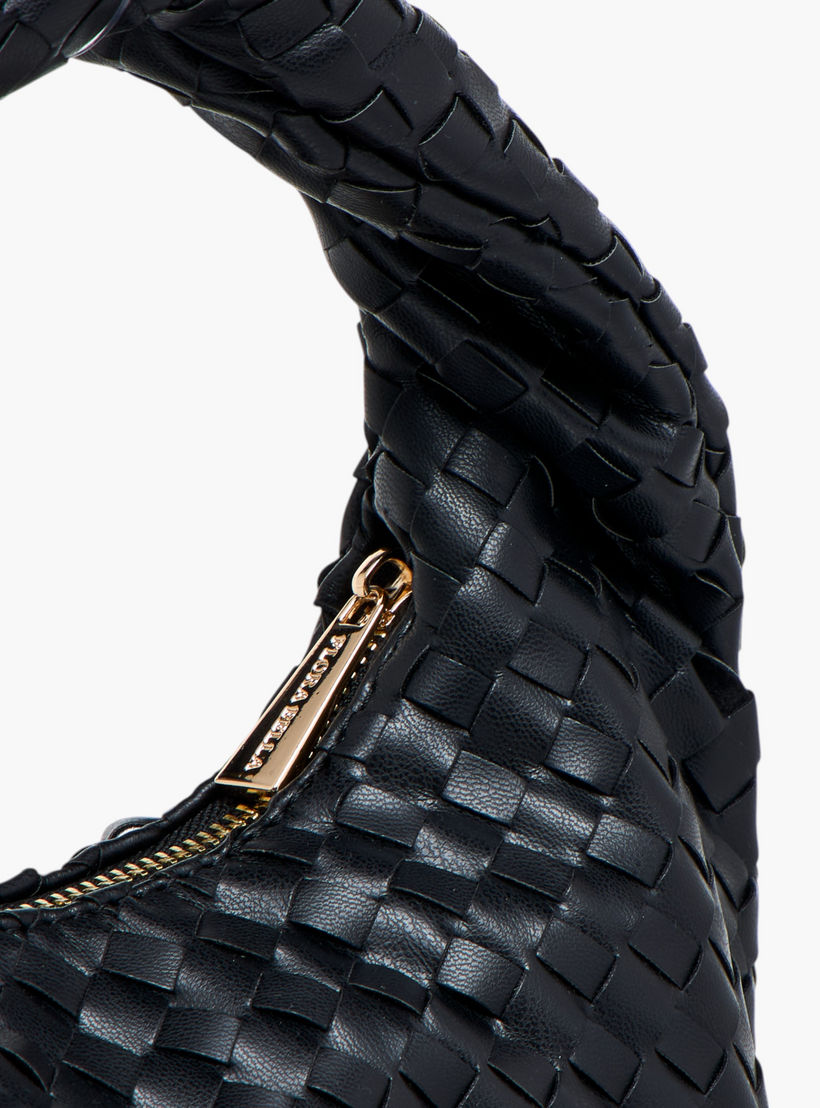 شنطة هوبو مضفرة بمقبض وسحاب إغلاق من فلورا بيلا-women-bagsandwallets-handbags-image-6