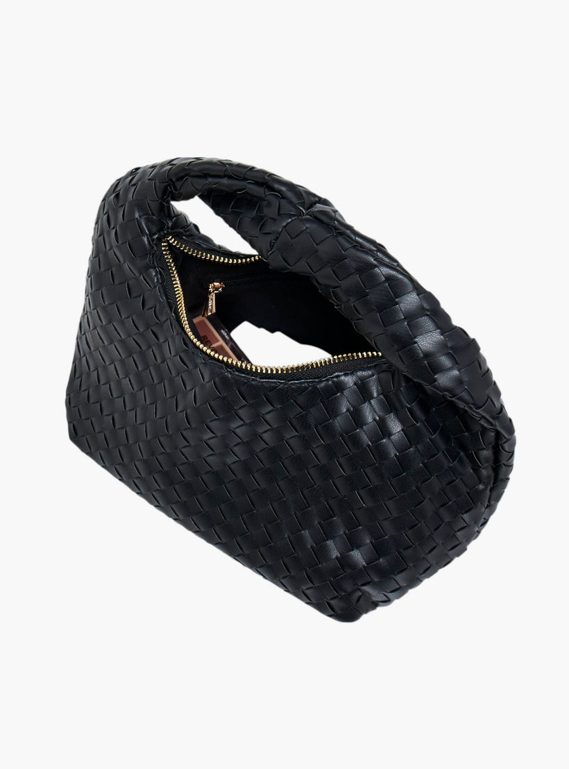 شنطة هوبو مضفرة بمقبض وسحاب إغلاق من فلورا بيلا-women-bagsandwallets-handbags-image-8