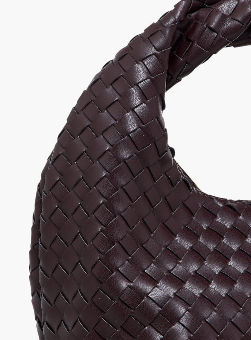 شنطة هوبو مضفرة بمقبض وسحاب إغلاق من فلورا بيلا-women-bagsandwallets-handbags-image-4