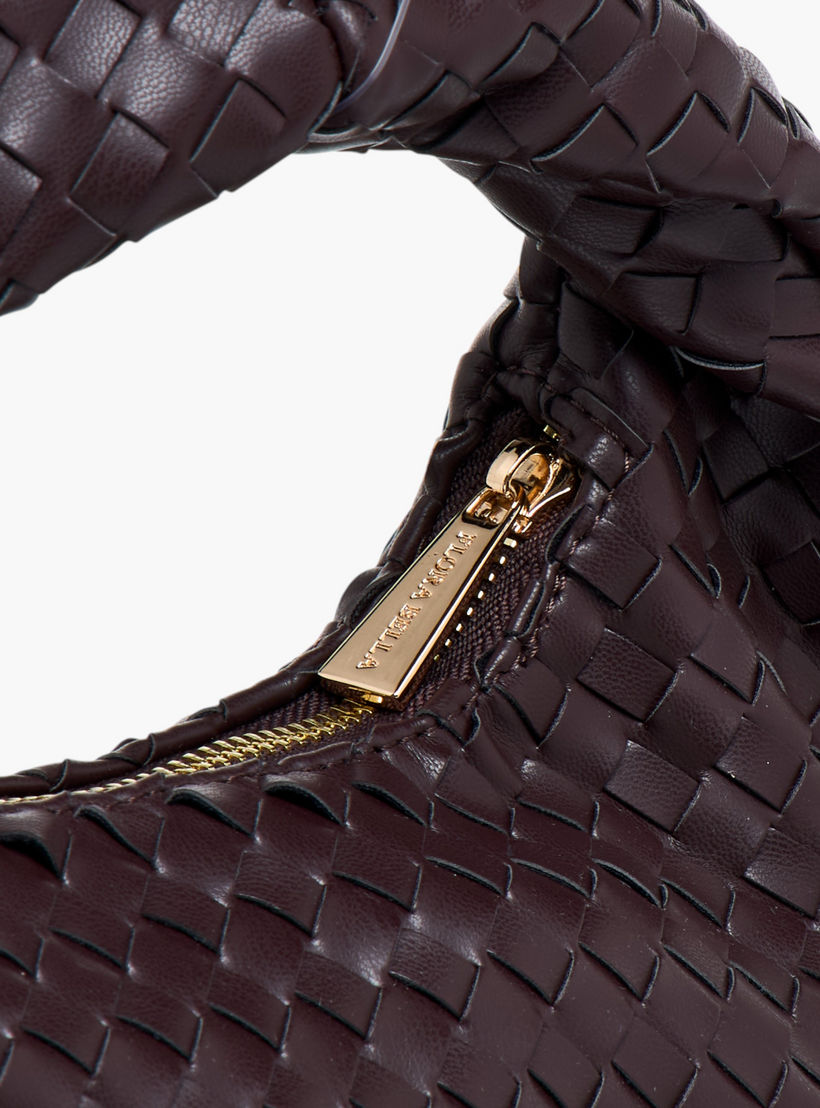 شنطة هوبو مضفرة بمقبض وسحاب إغلاق من فلورا بيلا-women-bagsandwallets-handbags-image-5