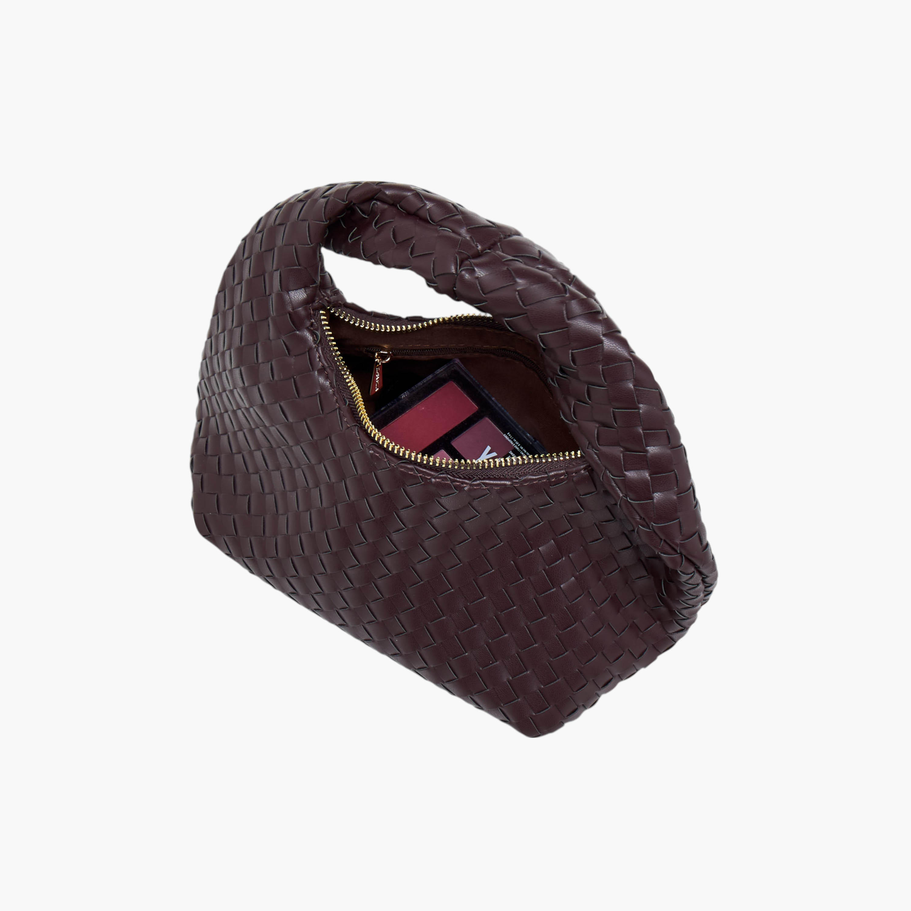 شنطة هوبو مضفرة بمقبض وسحاب إغلاق من فلورا بيلا-women-bagsandwallets-handbags-image-7