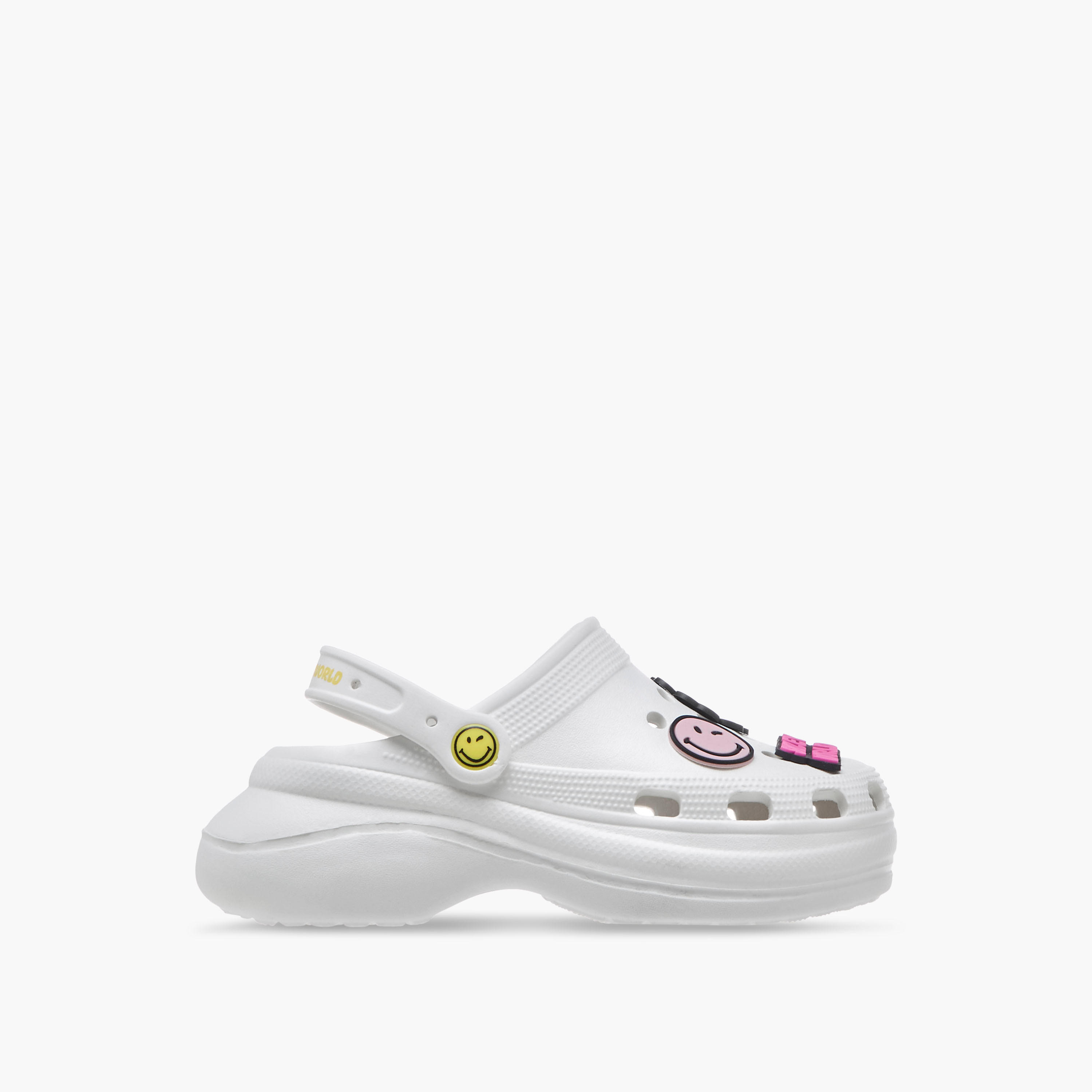 SmileyWorld Applique Clogs with Backstrap-girls-shoes-flipflopsandslides-image-3