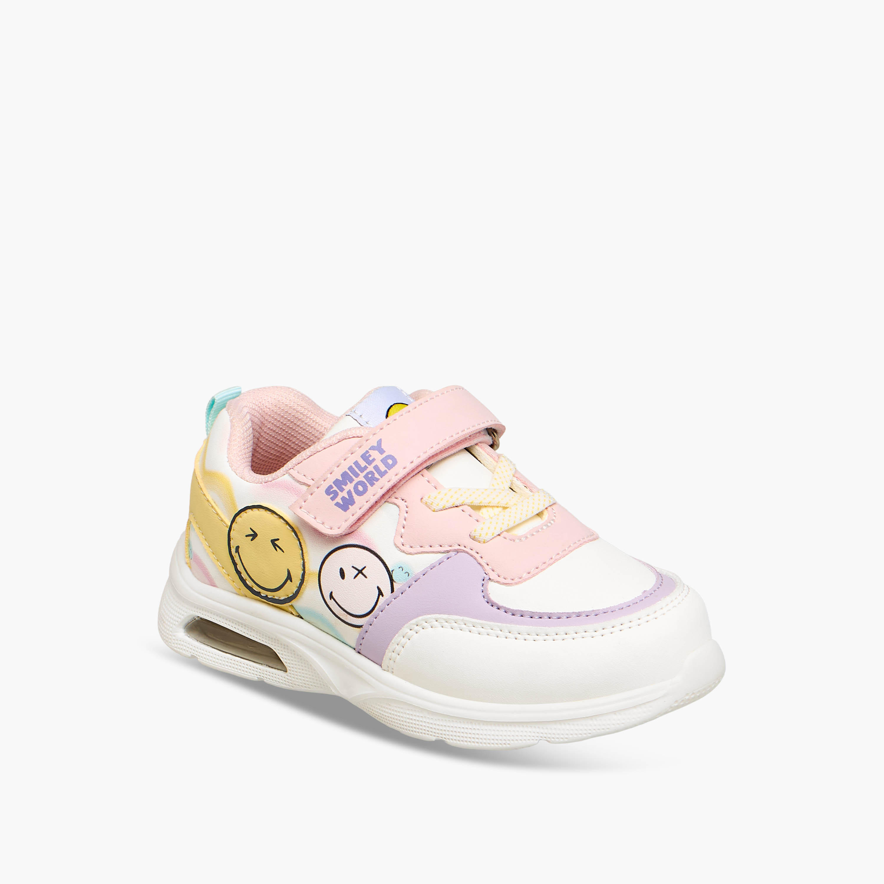 حذاء سنيكرز بقوالب ملونة للبنات من سمايلي-girls-shoes-sneakers-image-2