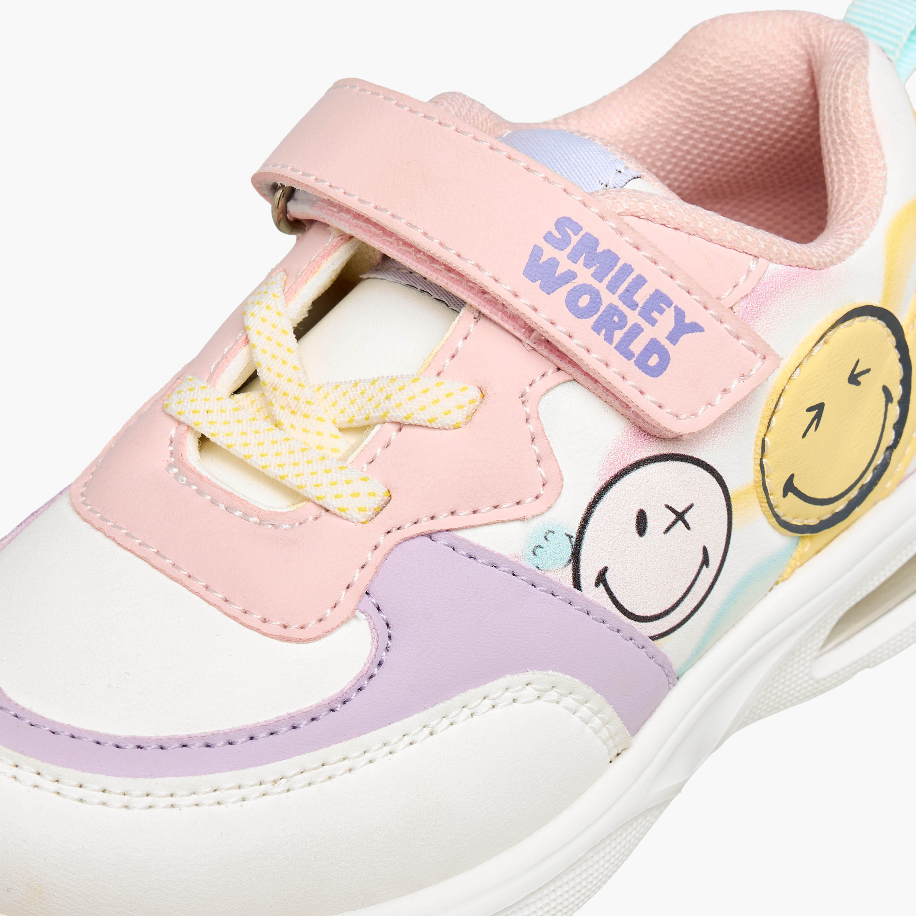 حذاء سنيكرز بقوالب ملونة للبنات من سمايلي-girls-shoes-sneakers-image-4
