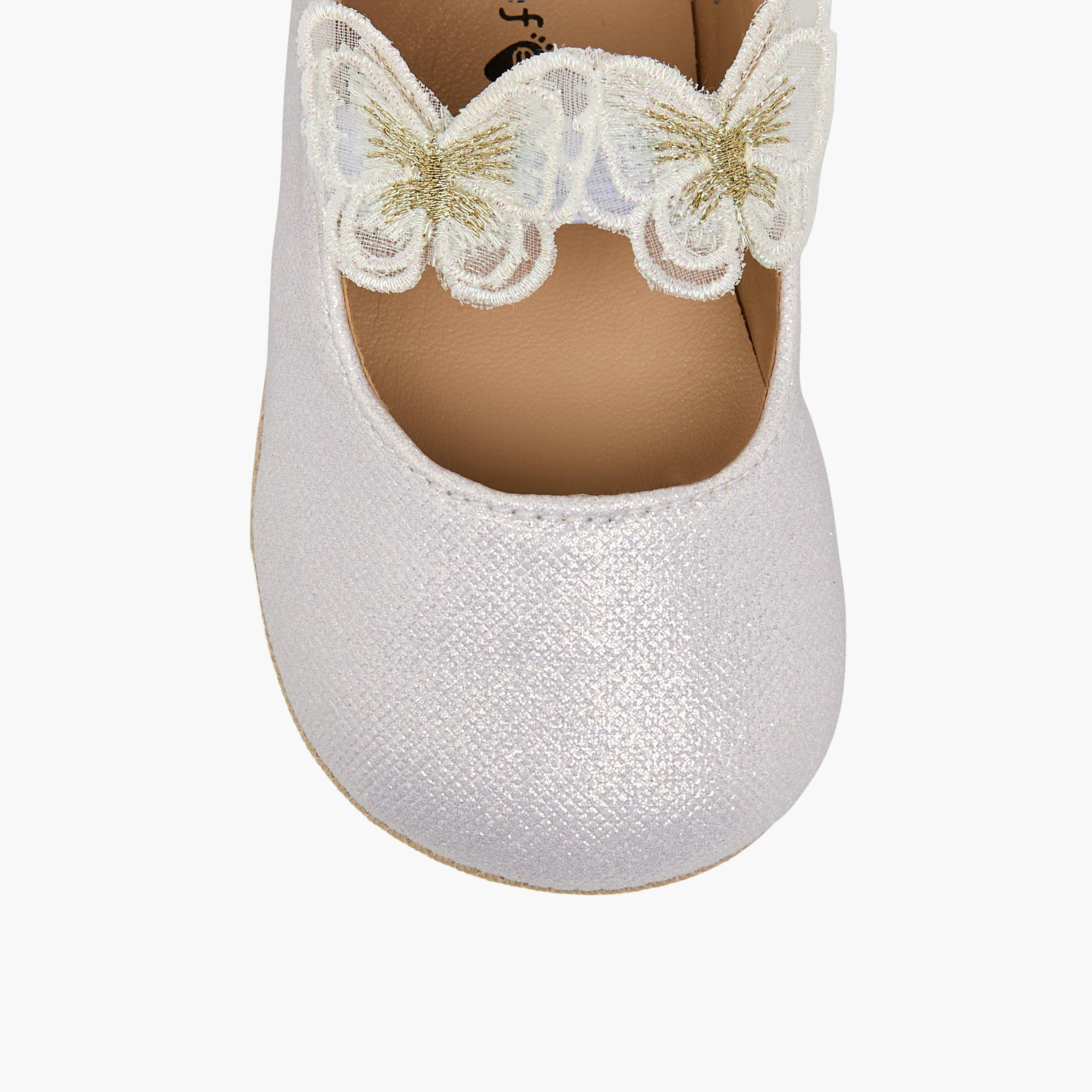 حذاء أطفال بحزام مطاطي من بيرفيت-baby-girls-shoes-booties-image-3