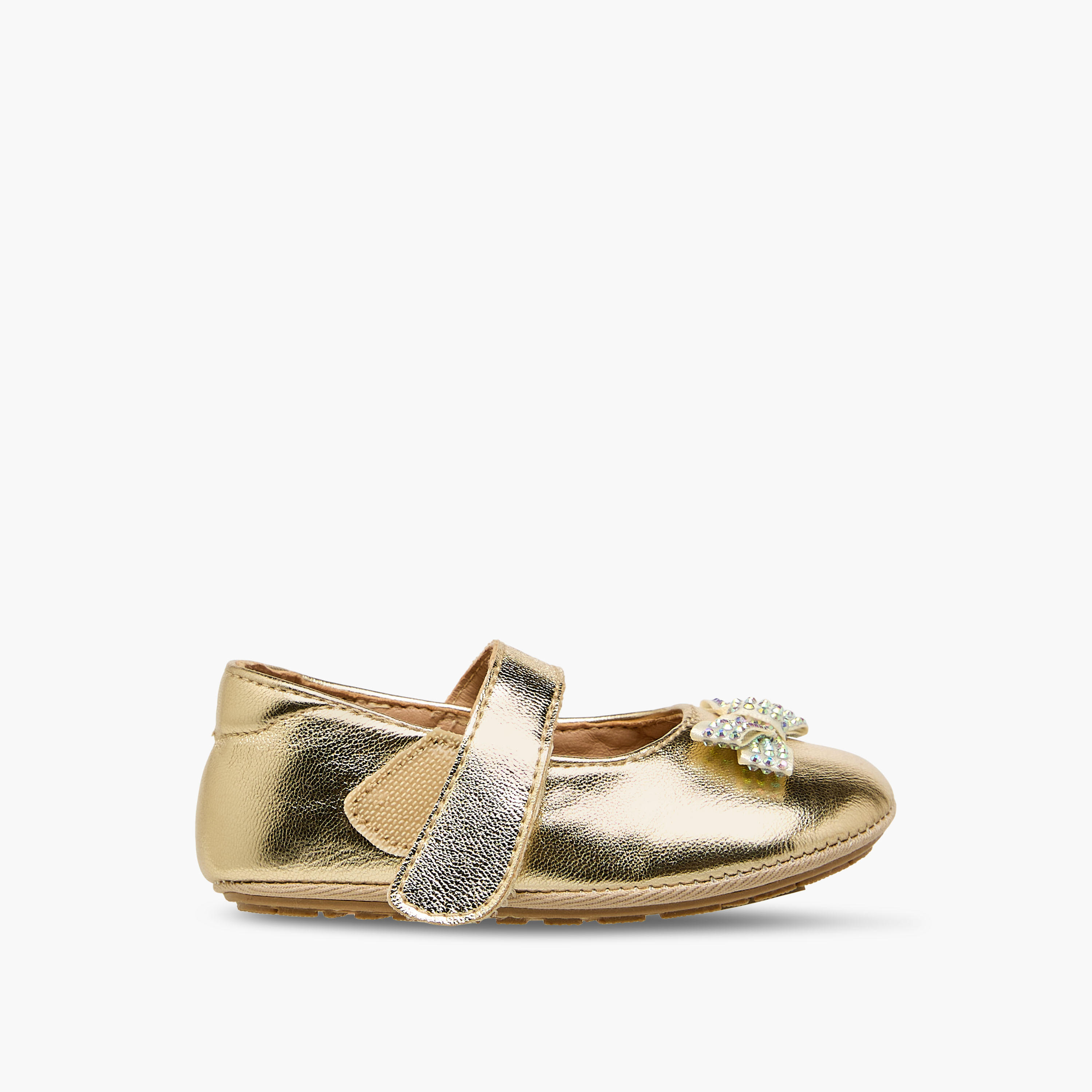 حذاء خفيف مزين بشريط إغلاق لاصق من بيرفيت-baby-girls-shoes-booties-image-3