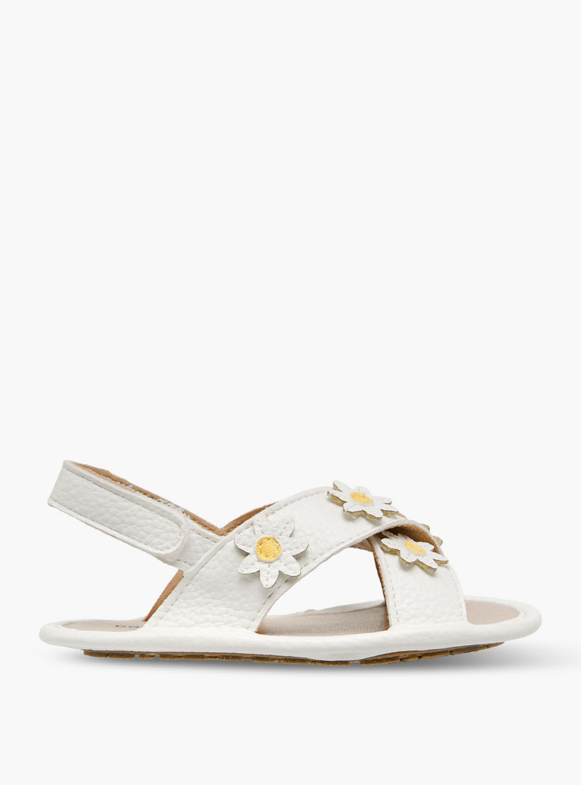 صندل بشريط إغلاق لاصق وزينة زهور من بيرفيت-baby-girls-shoes-sandals-image-3