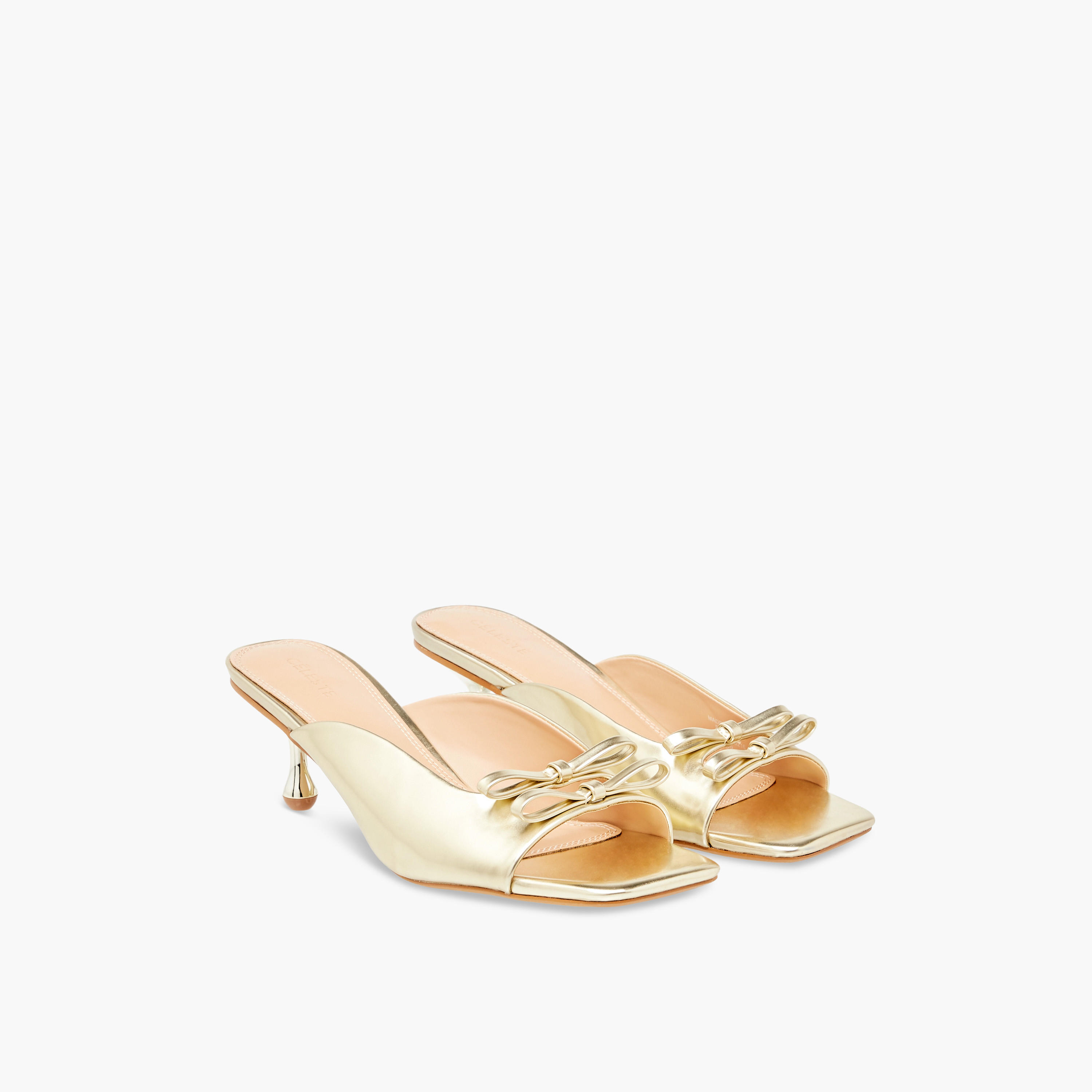 Celeste Women's Solid Slip-On Sandals with Kitten Heels-women-shoes-sandals-heeled-image-1