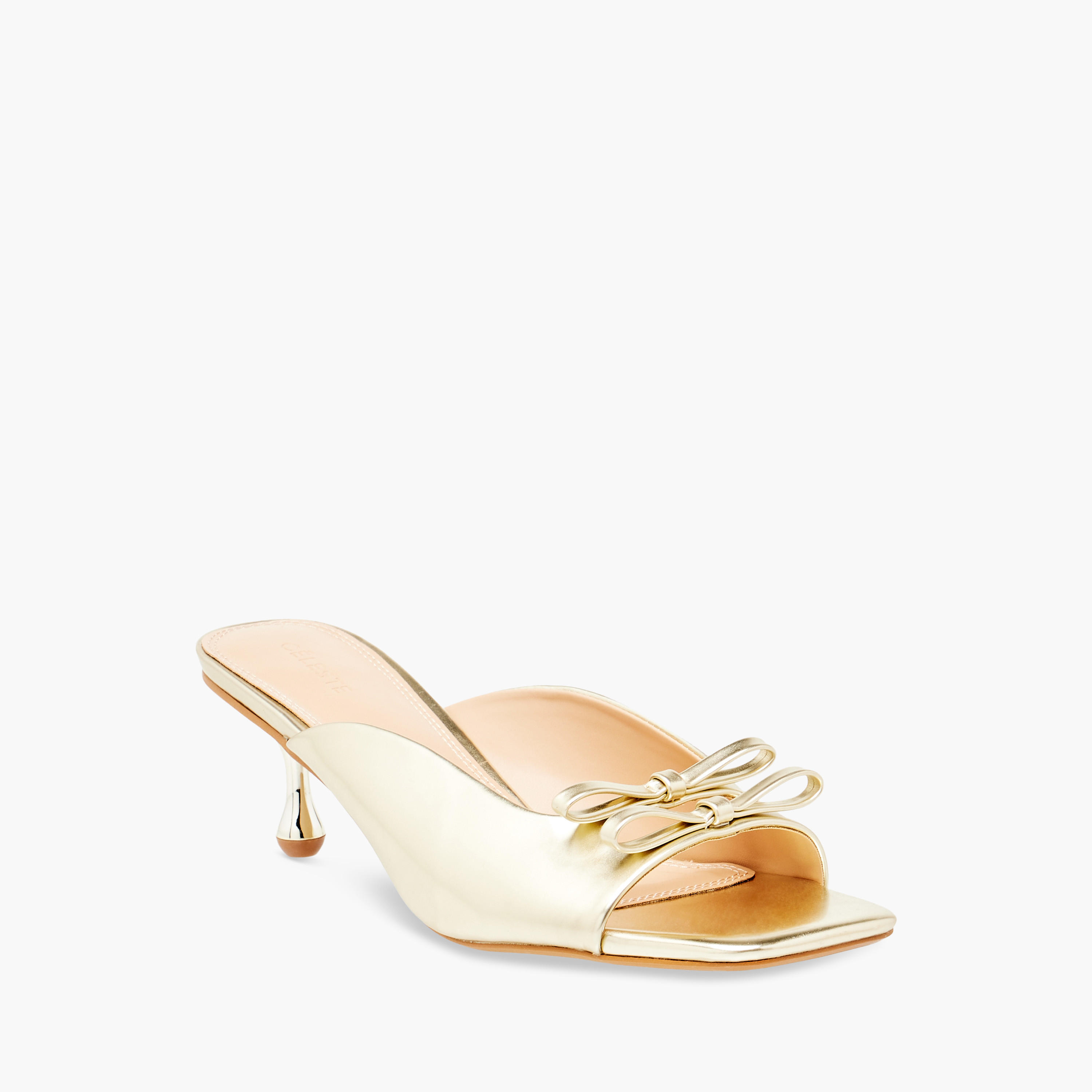 Celeste Women's Solid Slip-On Sandals with Kitten Heels-women-shoes-sandals-heeled-image-2