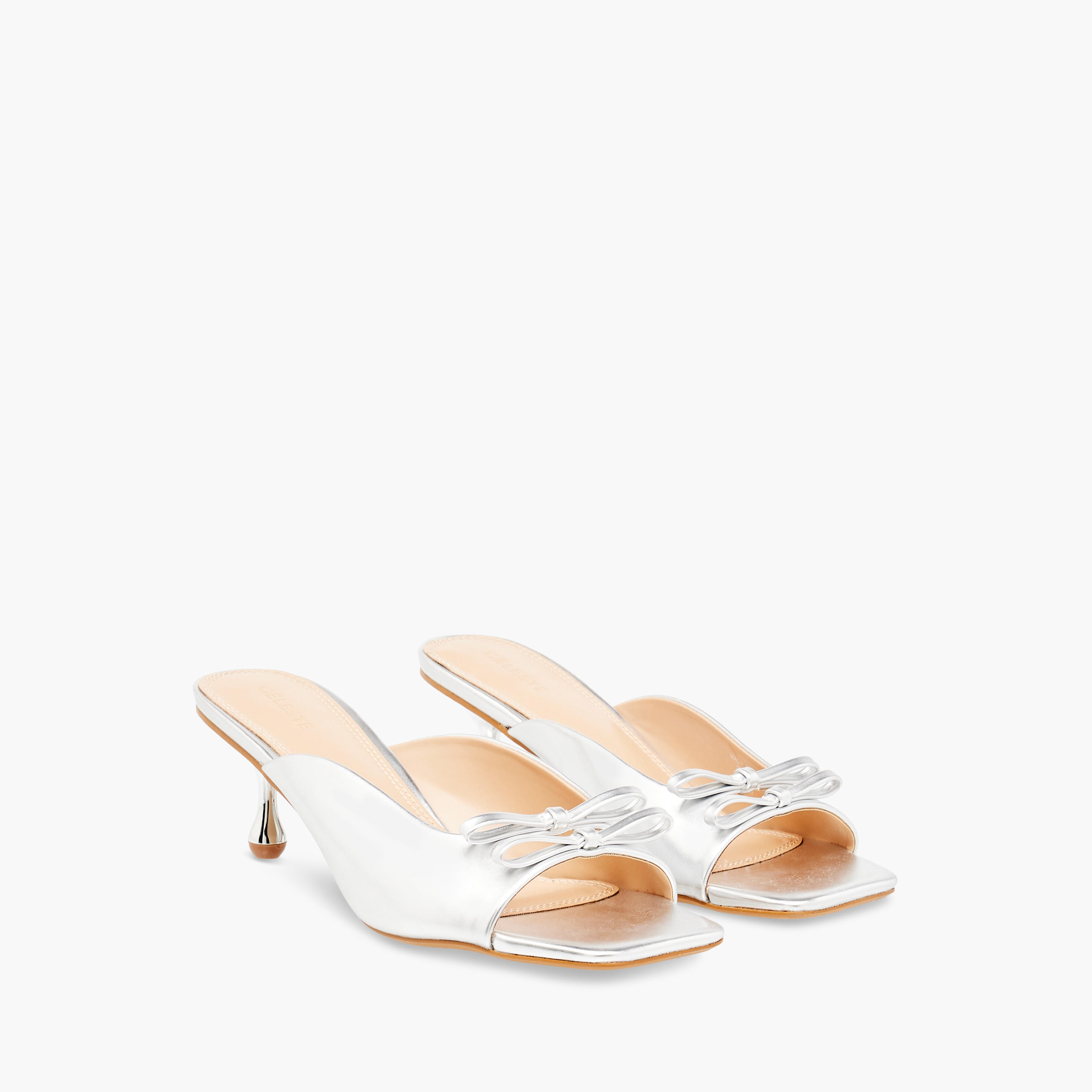Celeste Women's Solid Slip-On Sandals with Kitten Heels-women-shoes-sandals-heeled-image-1