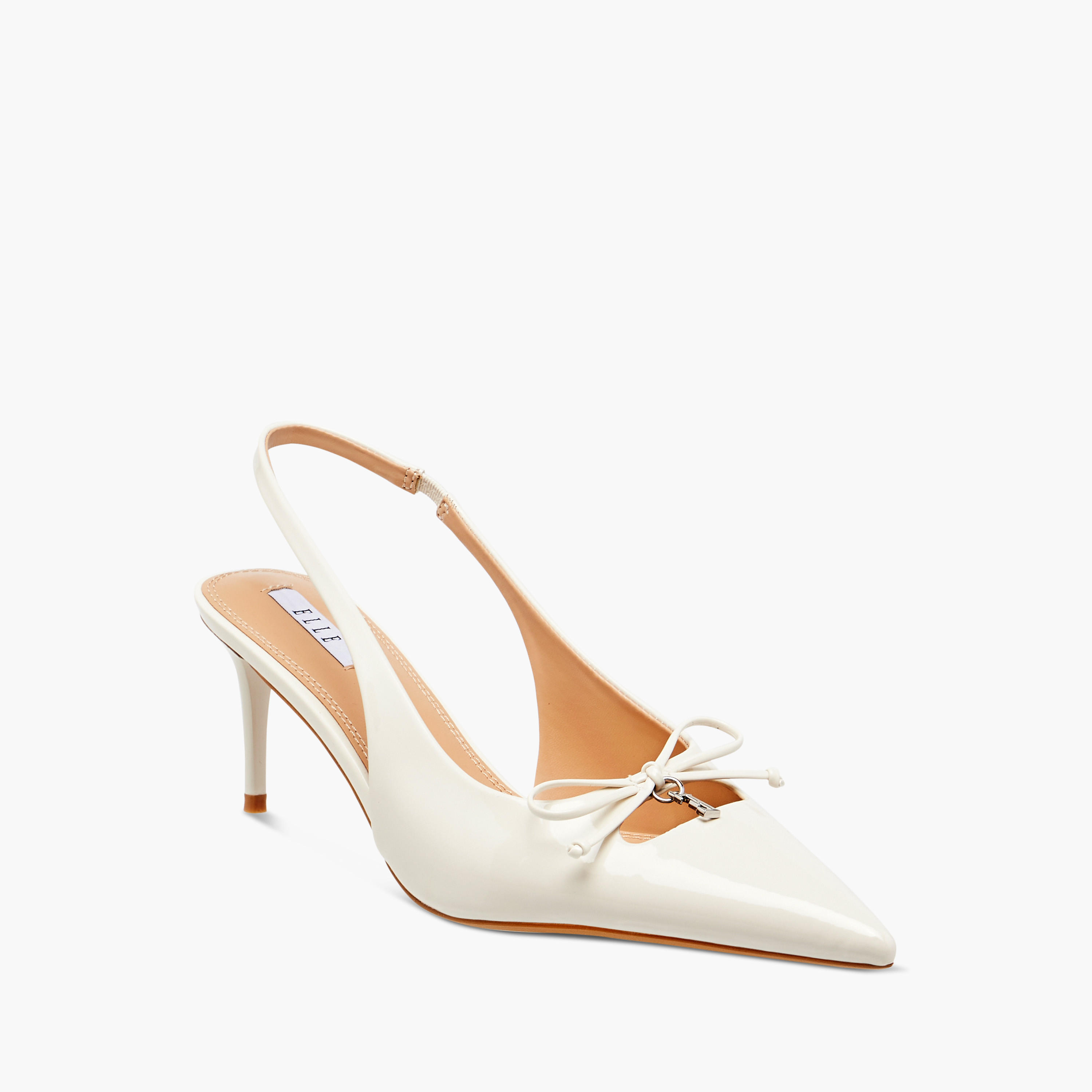 Elle Women's Textured Slingback Shoes with Stiletto Heels-women-shoes-sandals-heeled-image-2