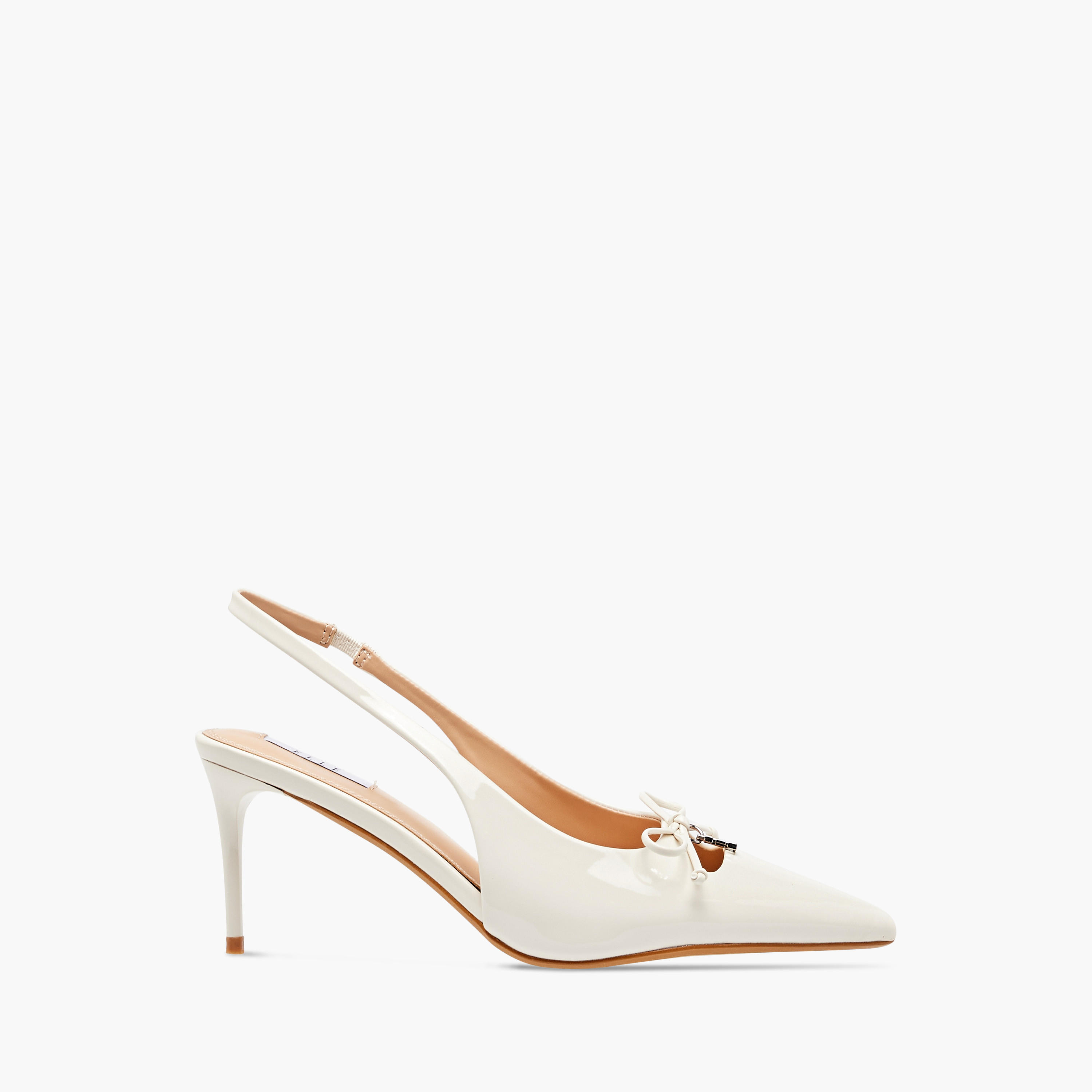 Elle Women's Textured Slingback Shoes with Stiletto Heels-women-shoes-sandals-heeled-image-3