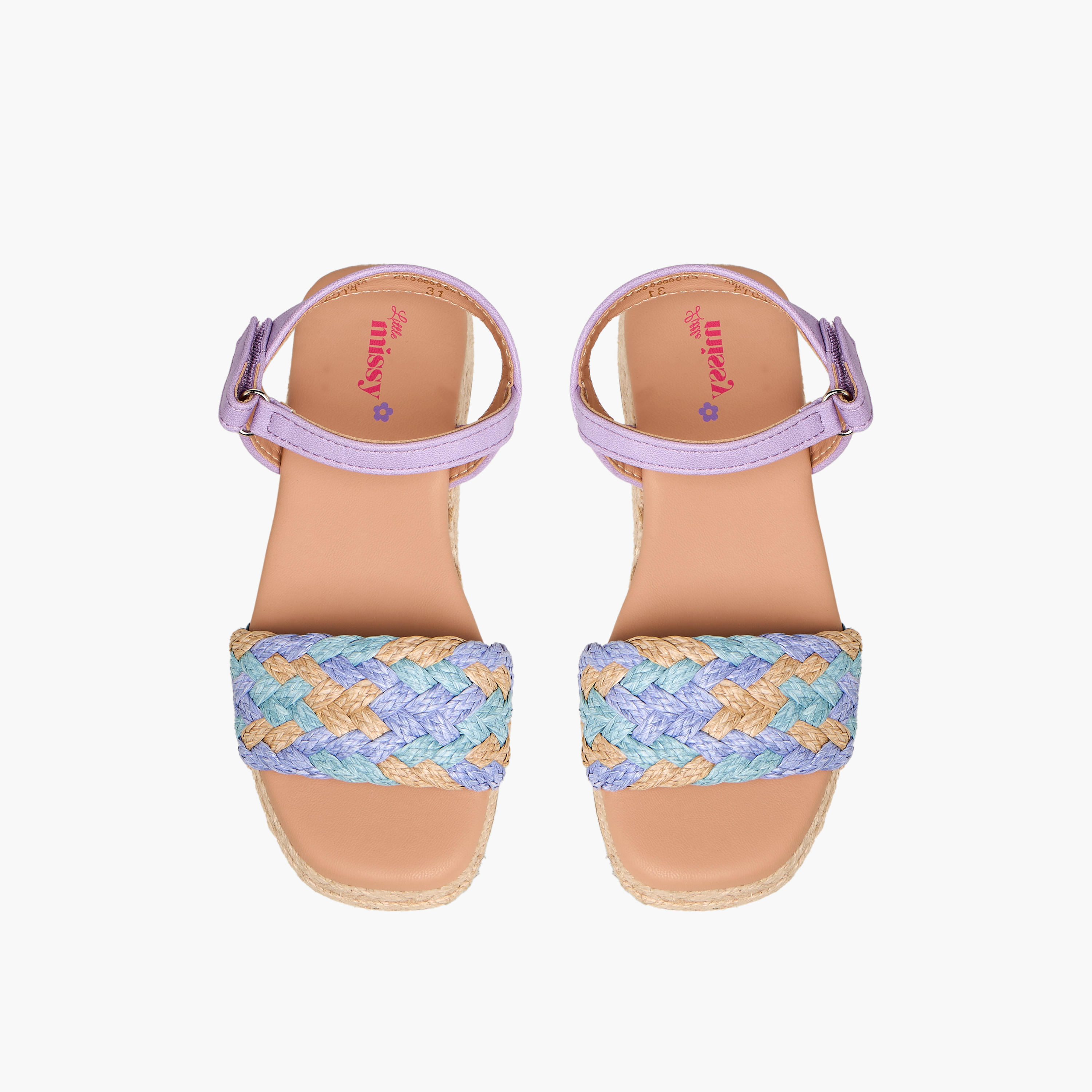صندل بشريط إغلاق لاصق للبنات من ليتل ميسي-girls-shoes-sandals-image-1