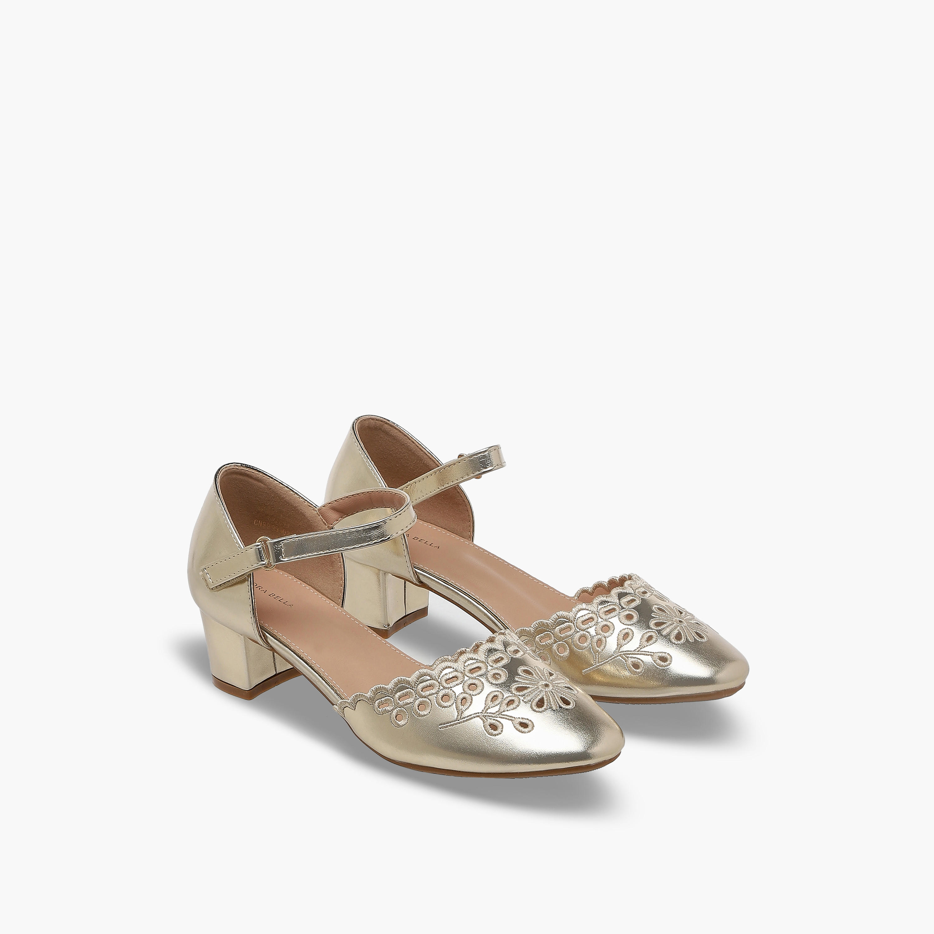 Flora Bella Girls Block Heel Ballerina Shoes-girls-shoes-ballerinas-image-1