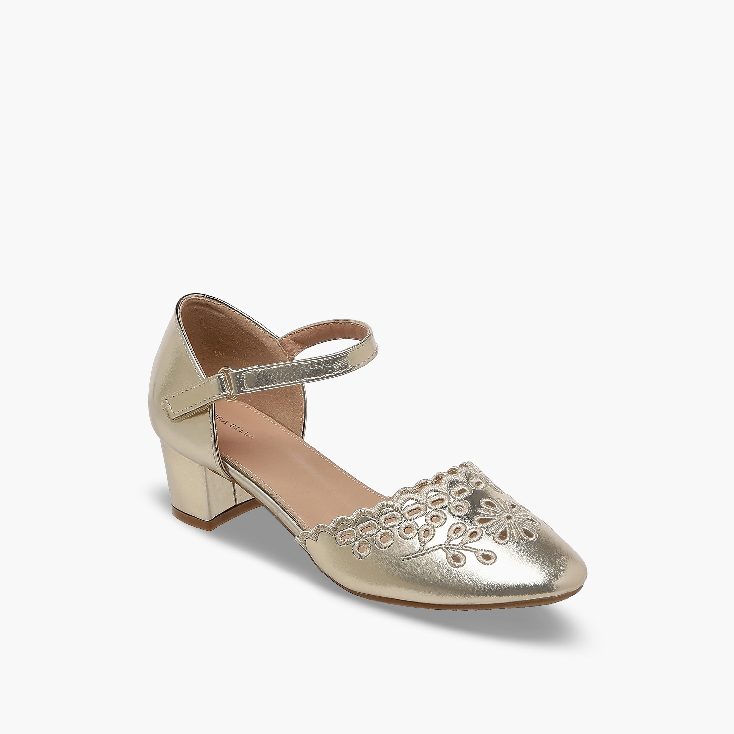Flora Bella Girls Block Heel Ballerina Shoes-girls-shoes-ballerinas-image-2