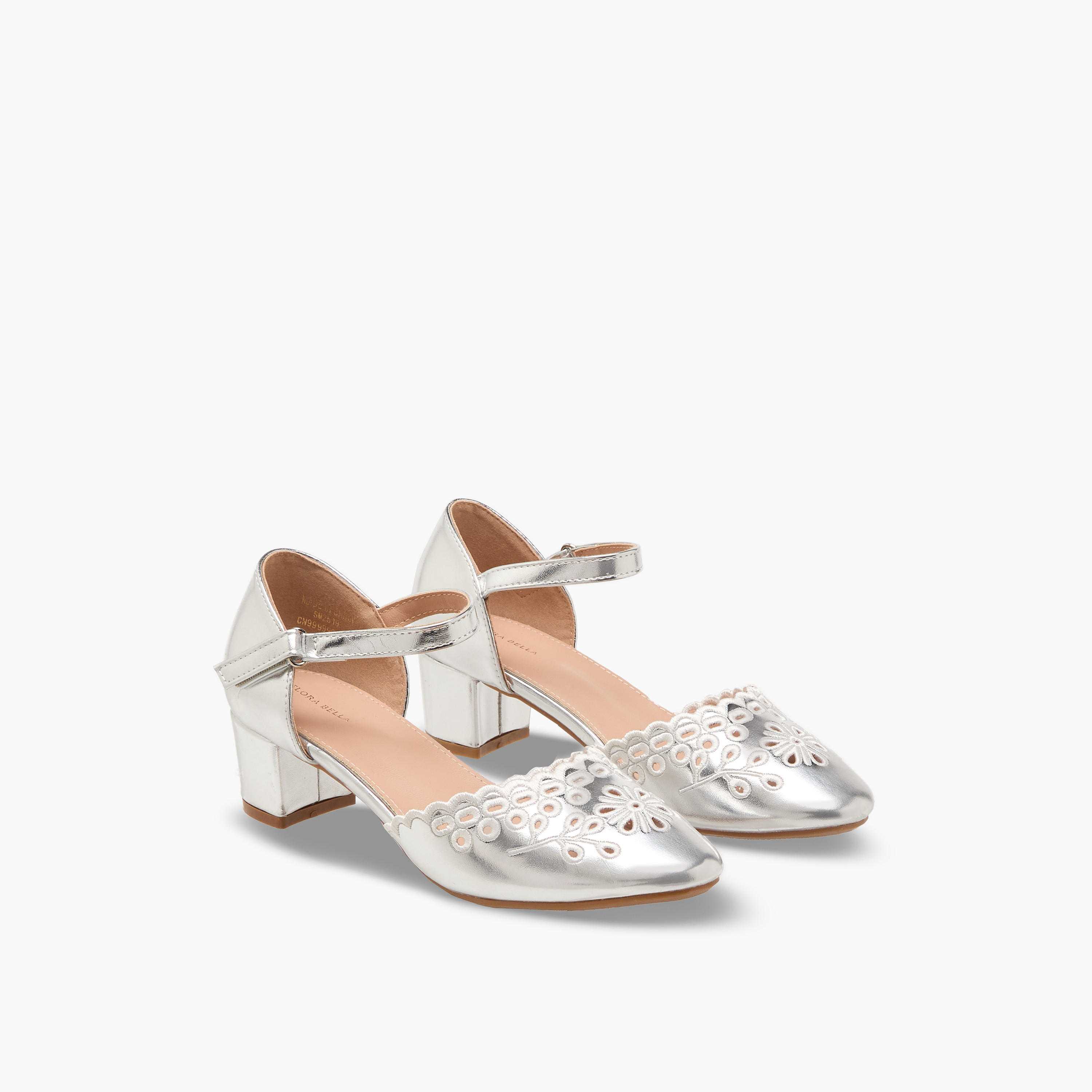 Flora Bella Girls Block Heel Ballerina Shoes-girls-shoes-ballerinas-image-1