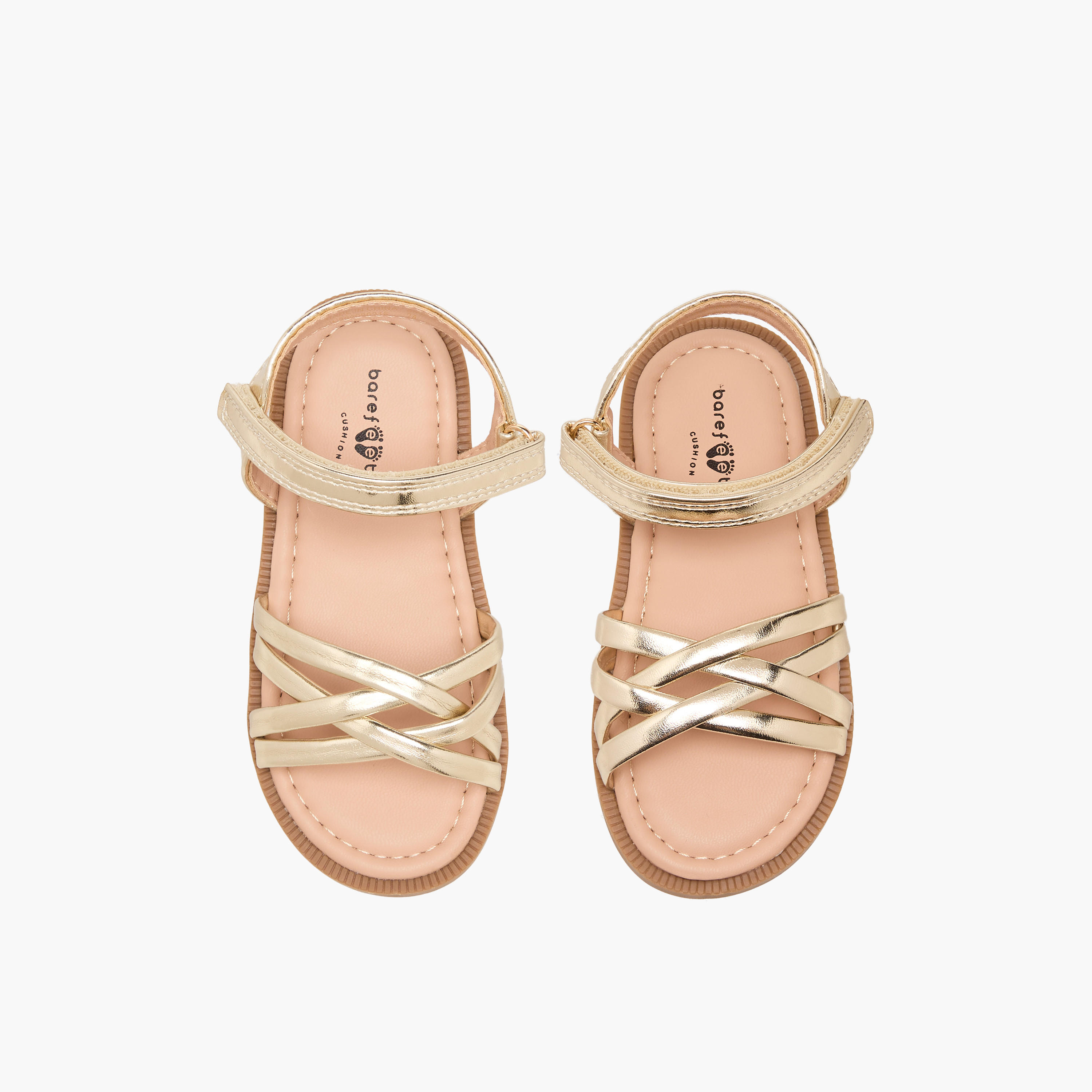 صندل بأحزمة وشريط إغلاق لاصق للبنات من بيرفيت-girls-shoes-sandals-image-4