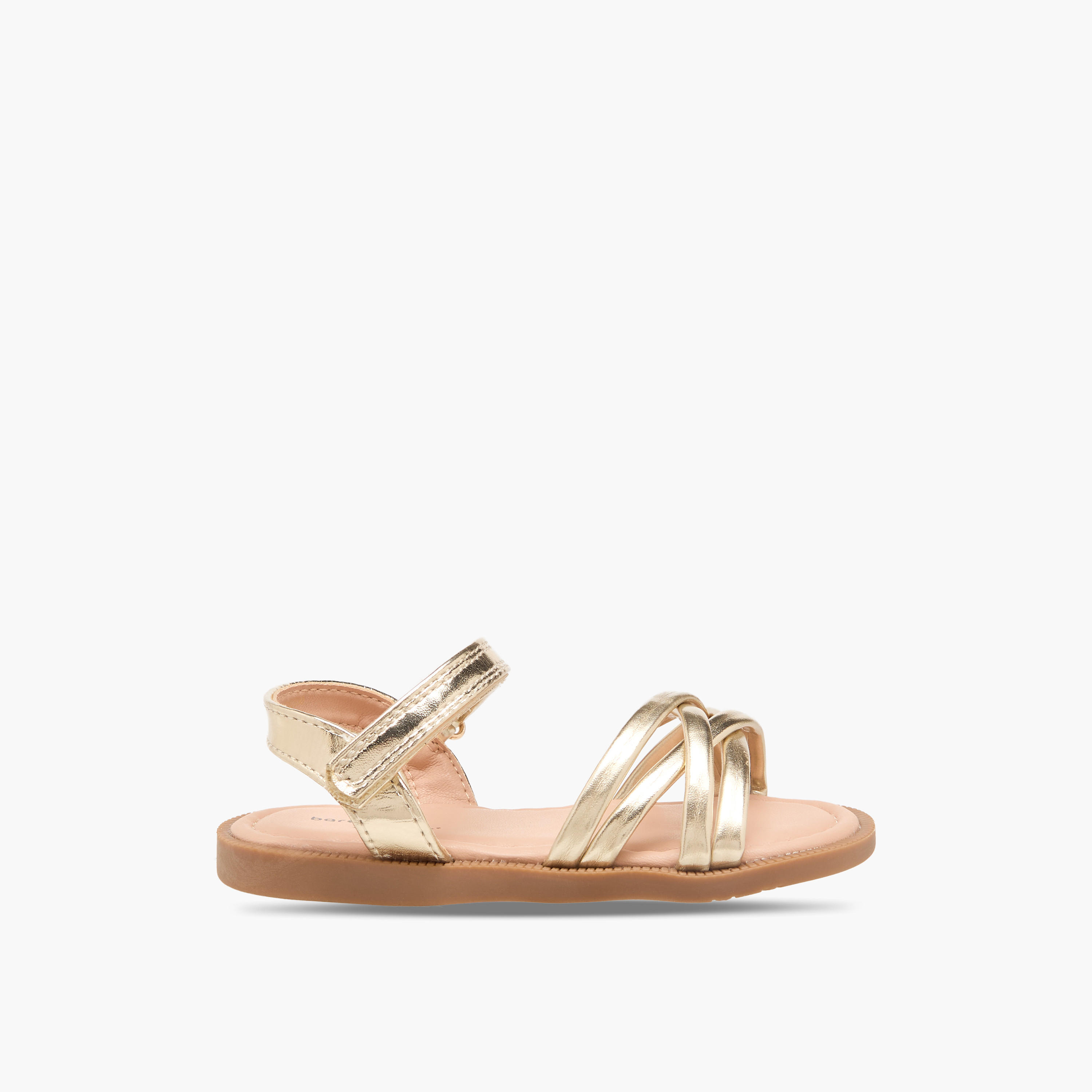 صندل بأحزمة وشريط إغلاق لاصق للبنات من بيرفيت-girls-shoes-sandals-image-3