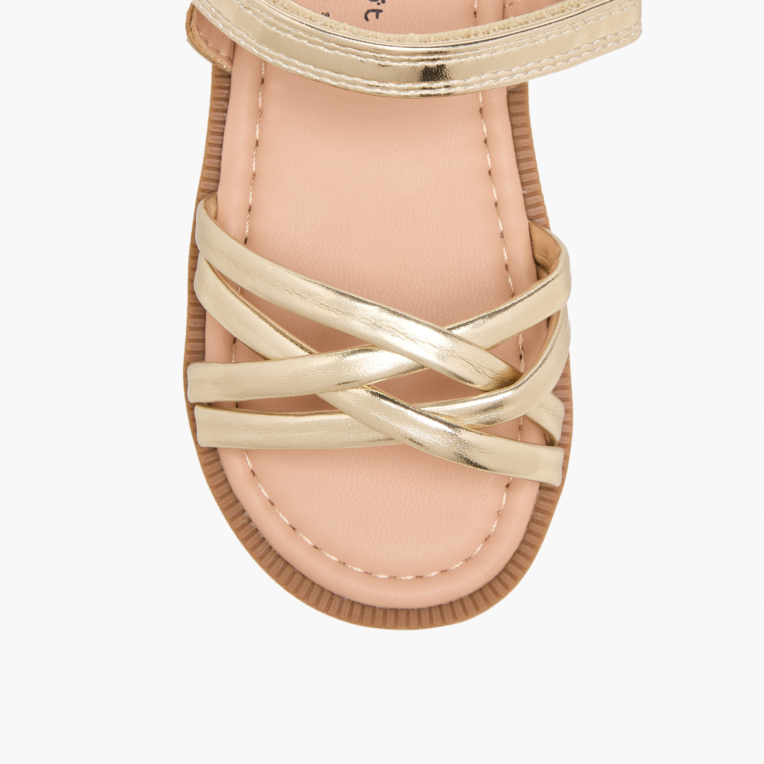 صندل بأحزمة وشريط إغلاق لاصق للبنات من بيرفيت-girls-shoes-sandals-image-2
