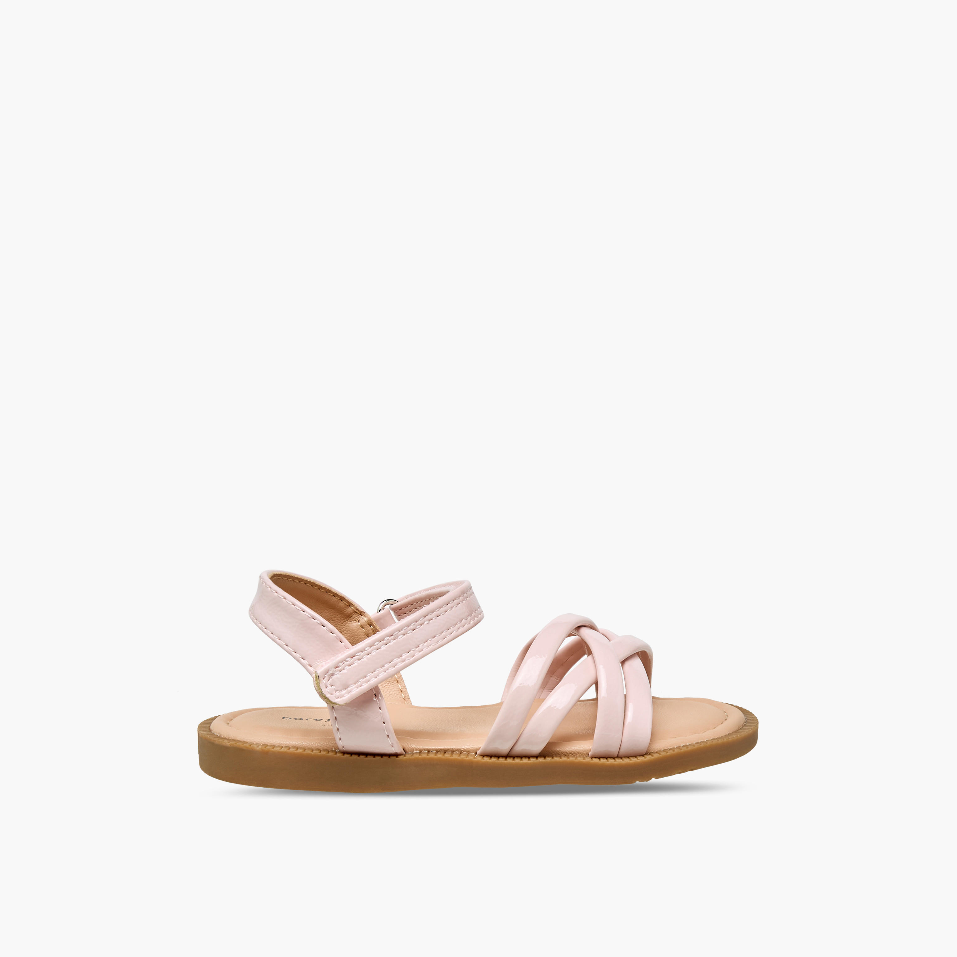 Barefeet Girls Hook & Loop Strap Sandals-girls-shoes-sandals-image-2